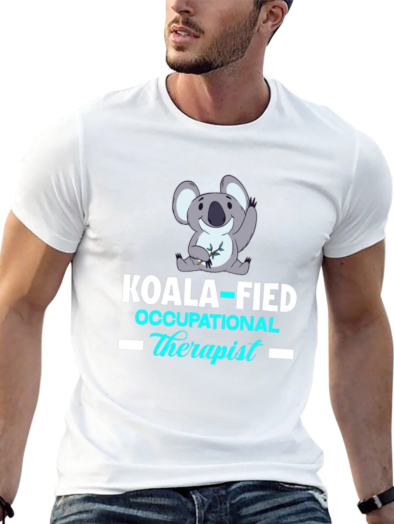 Black Koala-fied Occupational Therapist T-Shirt view 13