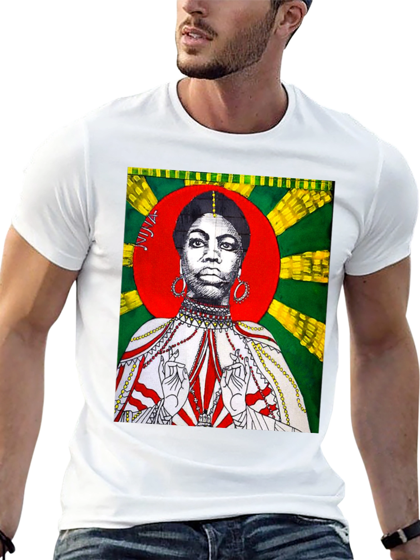 Black Nina Simone Graphic Print T-Shirt view 13