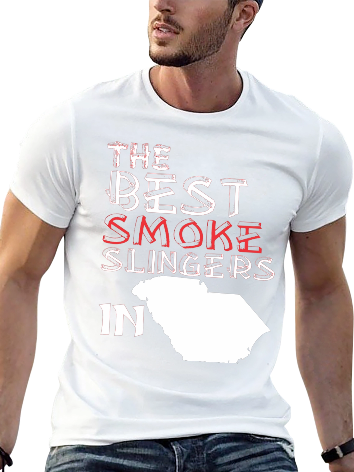 Black Best Smoke Slingers T-Shirt - Stylish Novelty Tee view 13