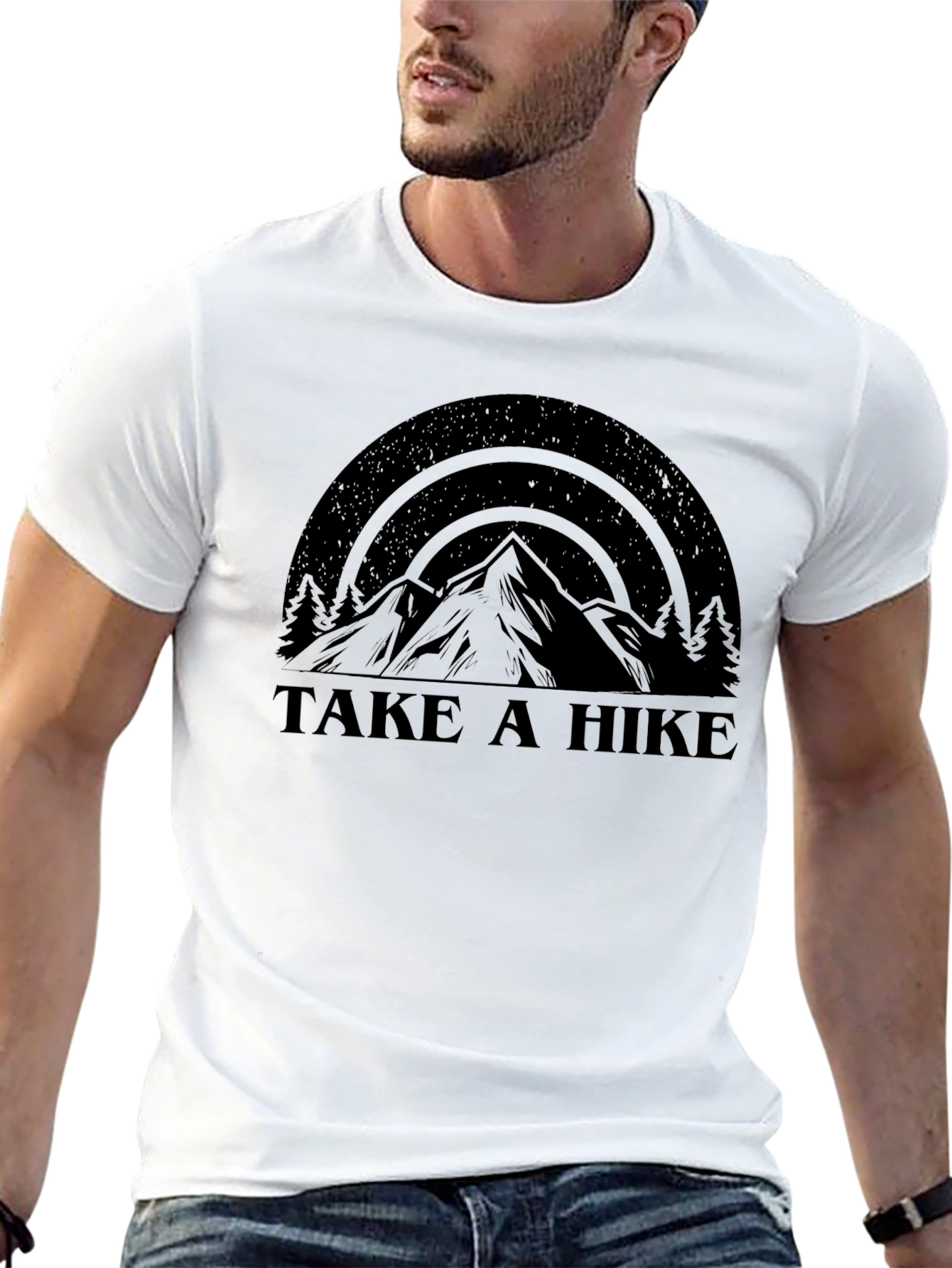 Black Take a Hike Graphic Tee - Adventure Awaits! view 13
