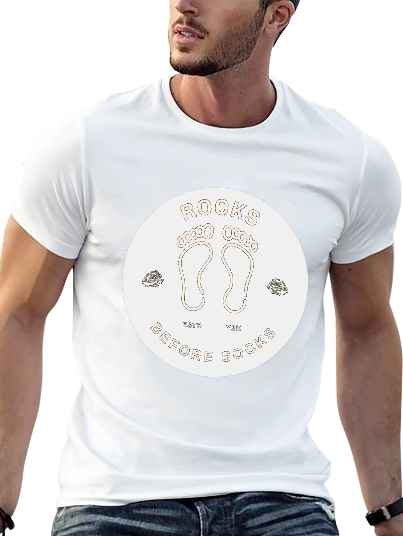 Black Rocks Before Socks Black T-Shirt view 13