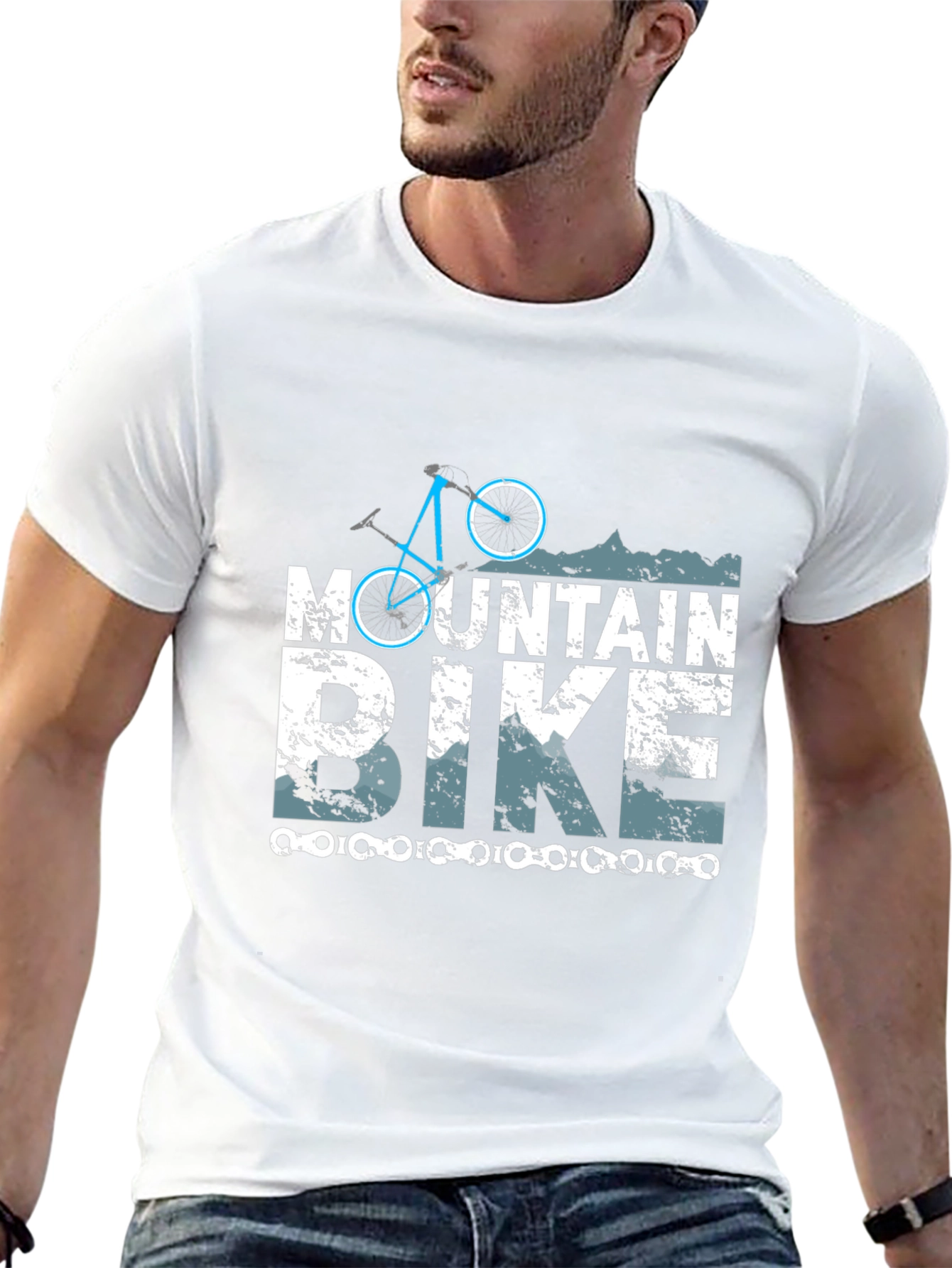 Black Mountain Bike Graphic T-Shirt view 13