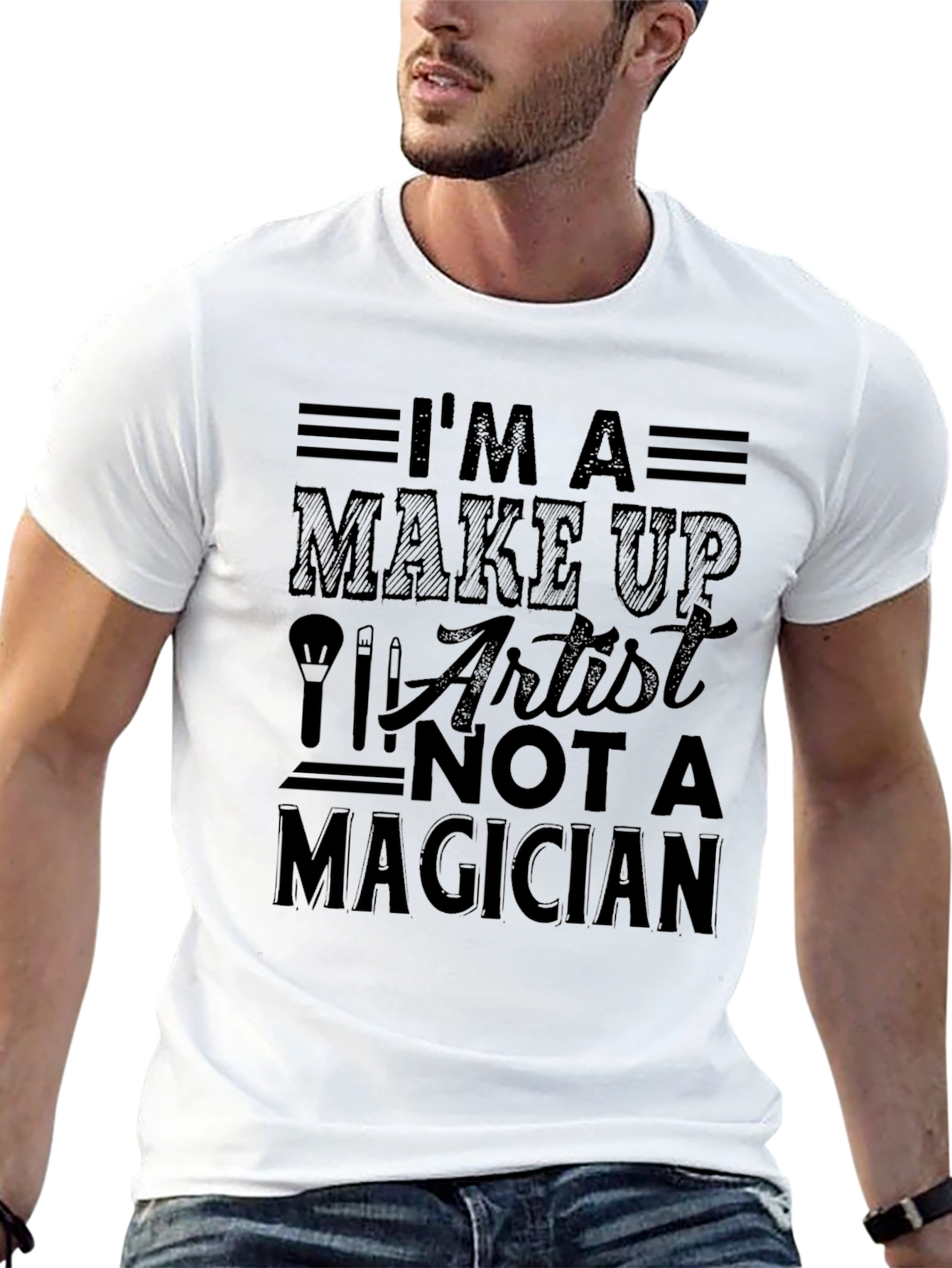 Black I'm a Make Up Artist T-Shirt view 13