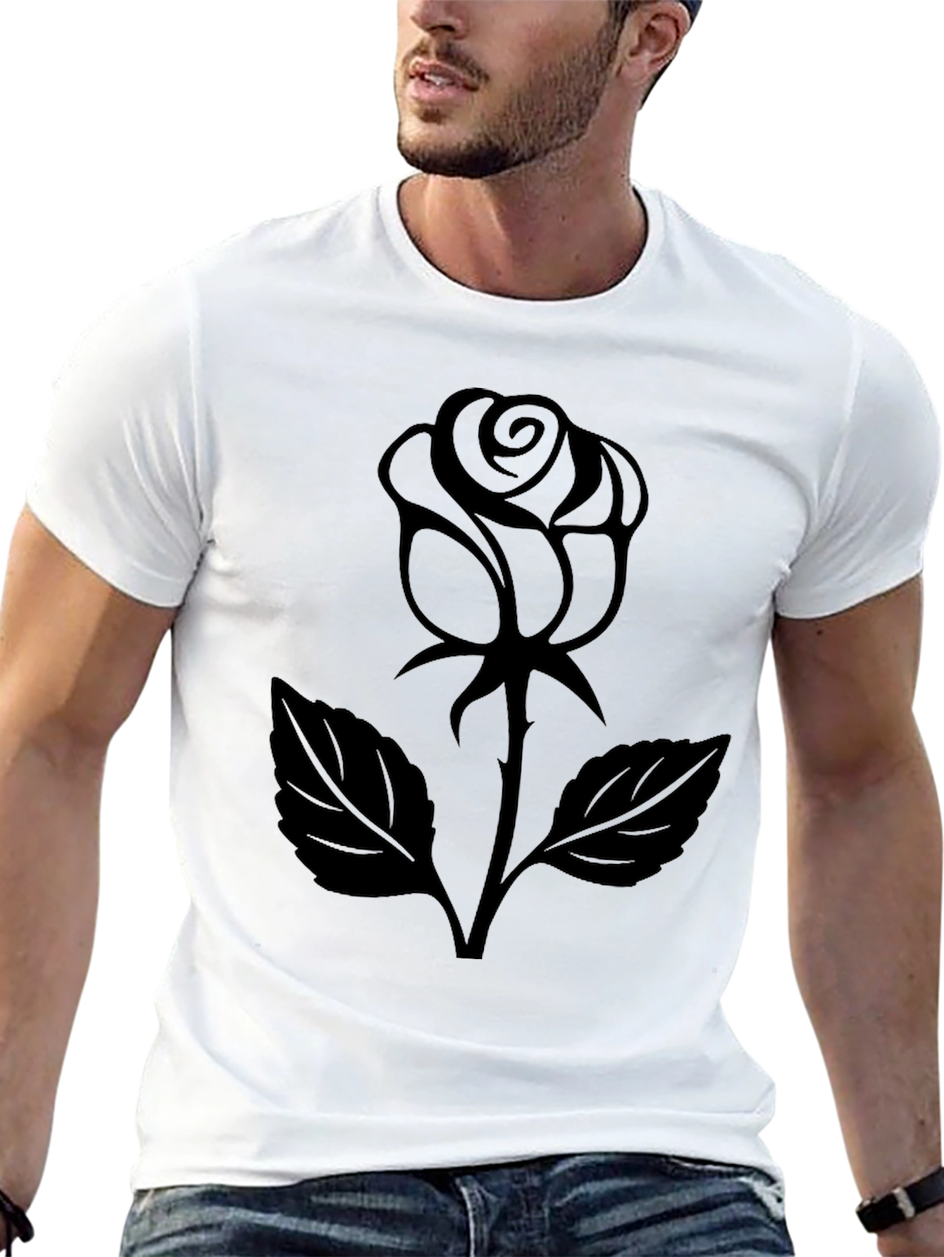 Black Black Rose Graphic Tee view 13