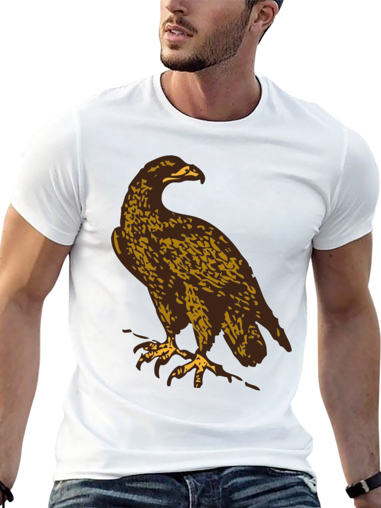 Eagle Graphic T-Shirt - Black Casual Tee - 13