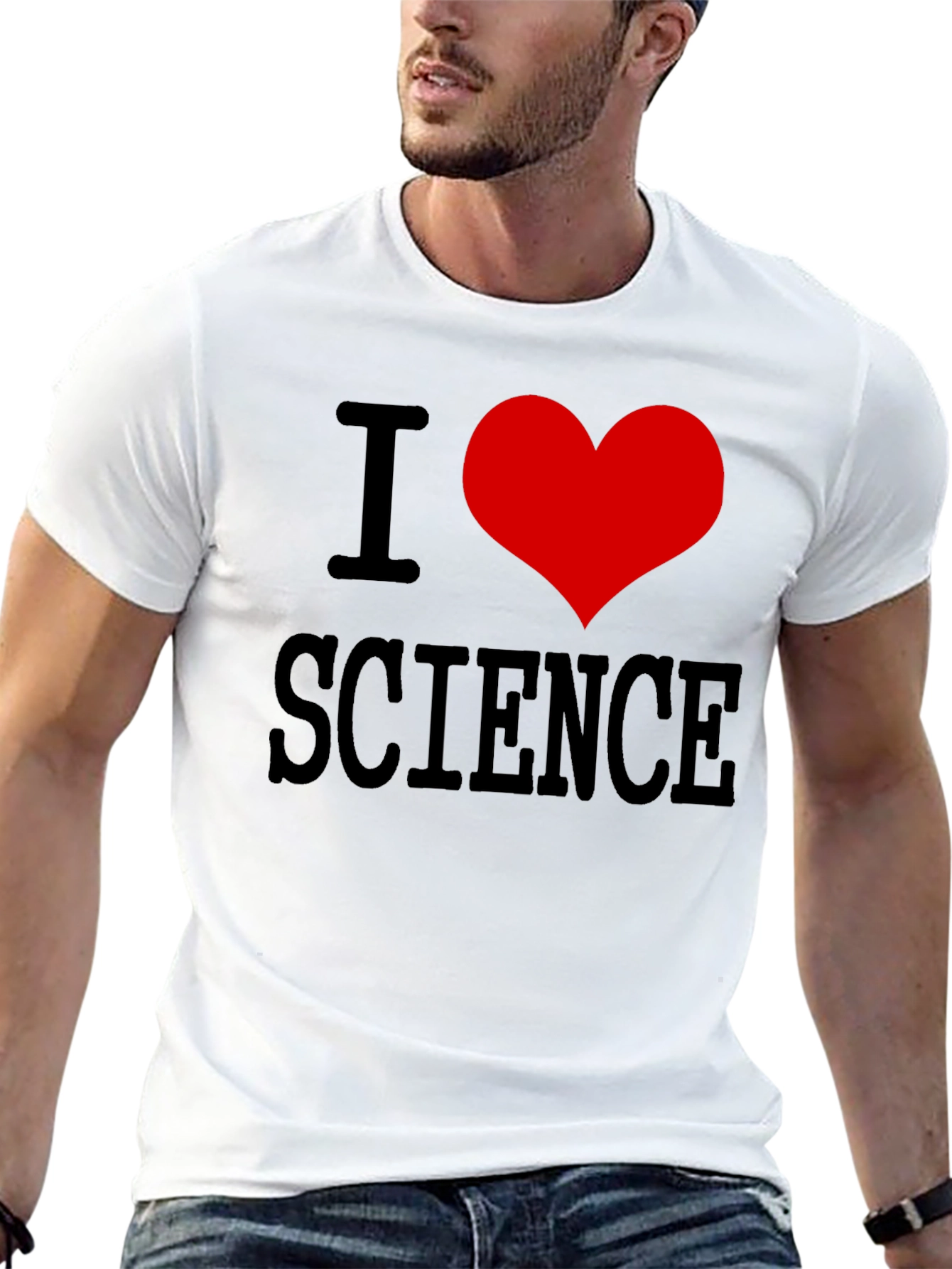 Black I Heart Science Black T-Shirt view 13