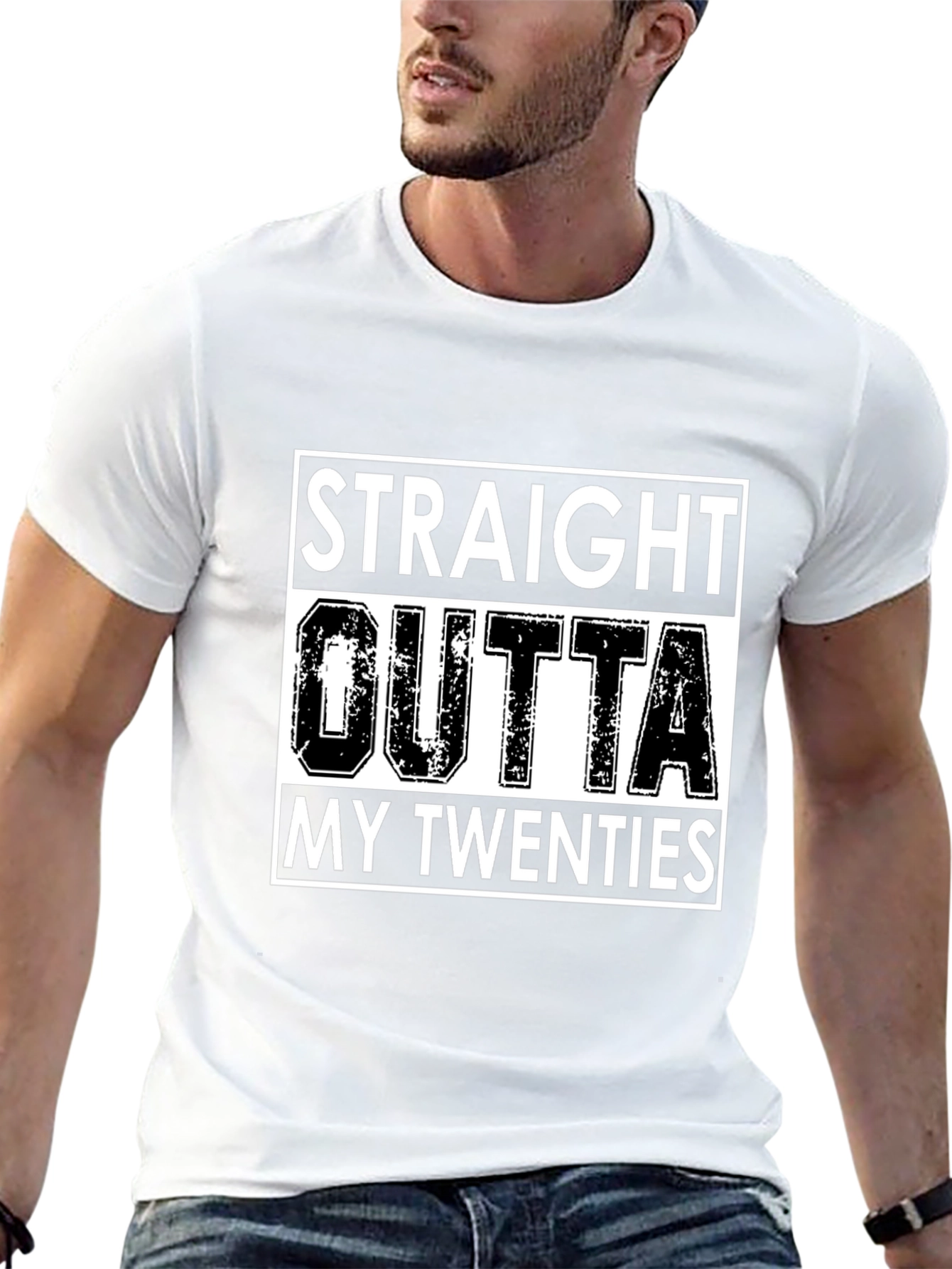 Black Straight Outta My Twenties Graphic Tee view 13