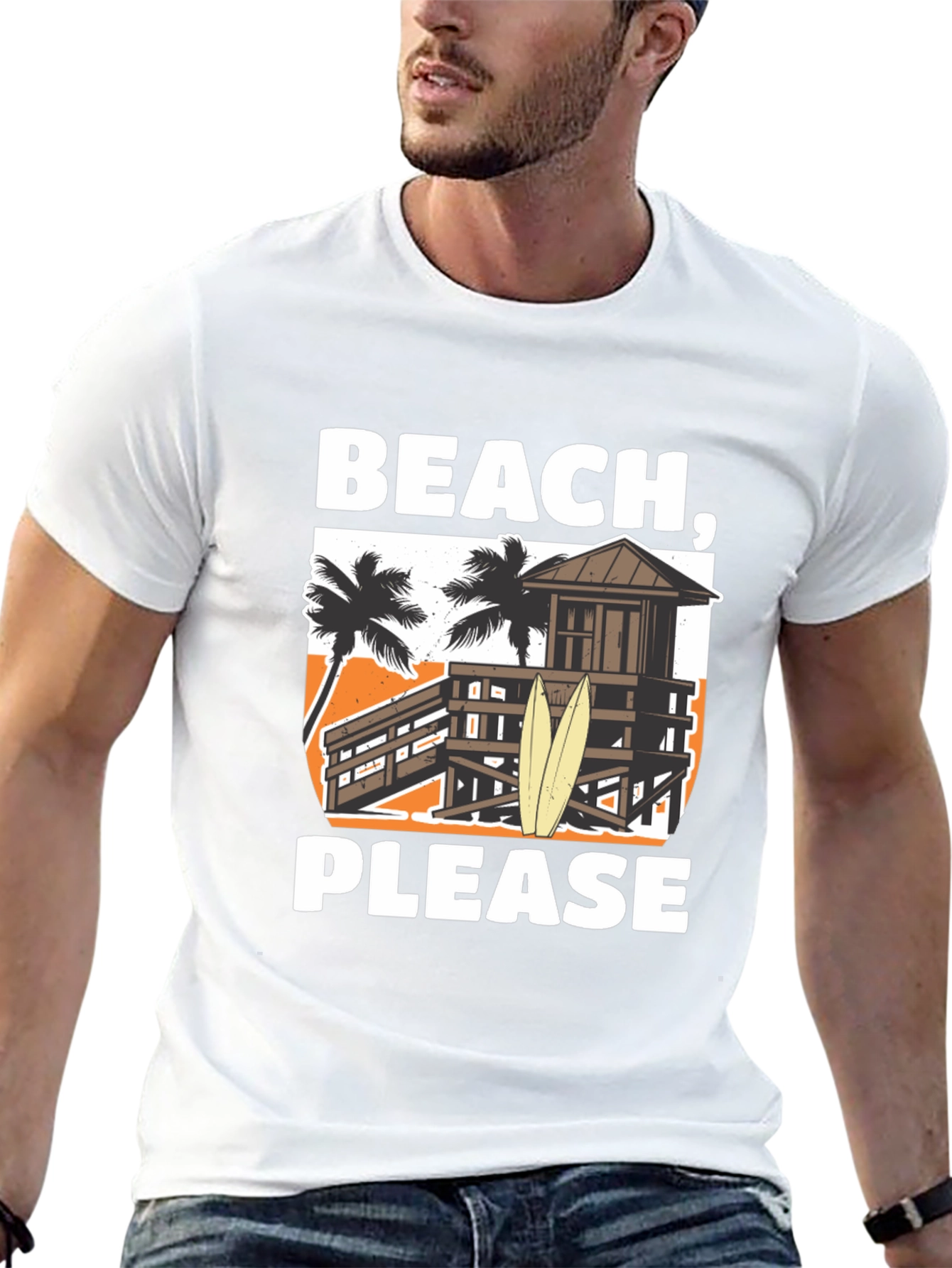 Black Beach, Please T-Shirt - Summer Vacation Apparel view 13