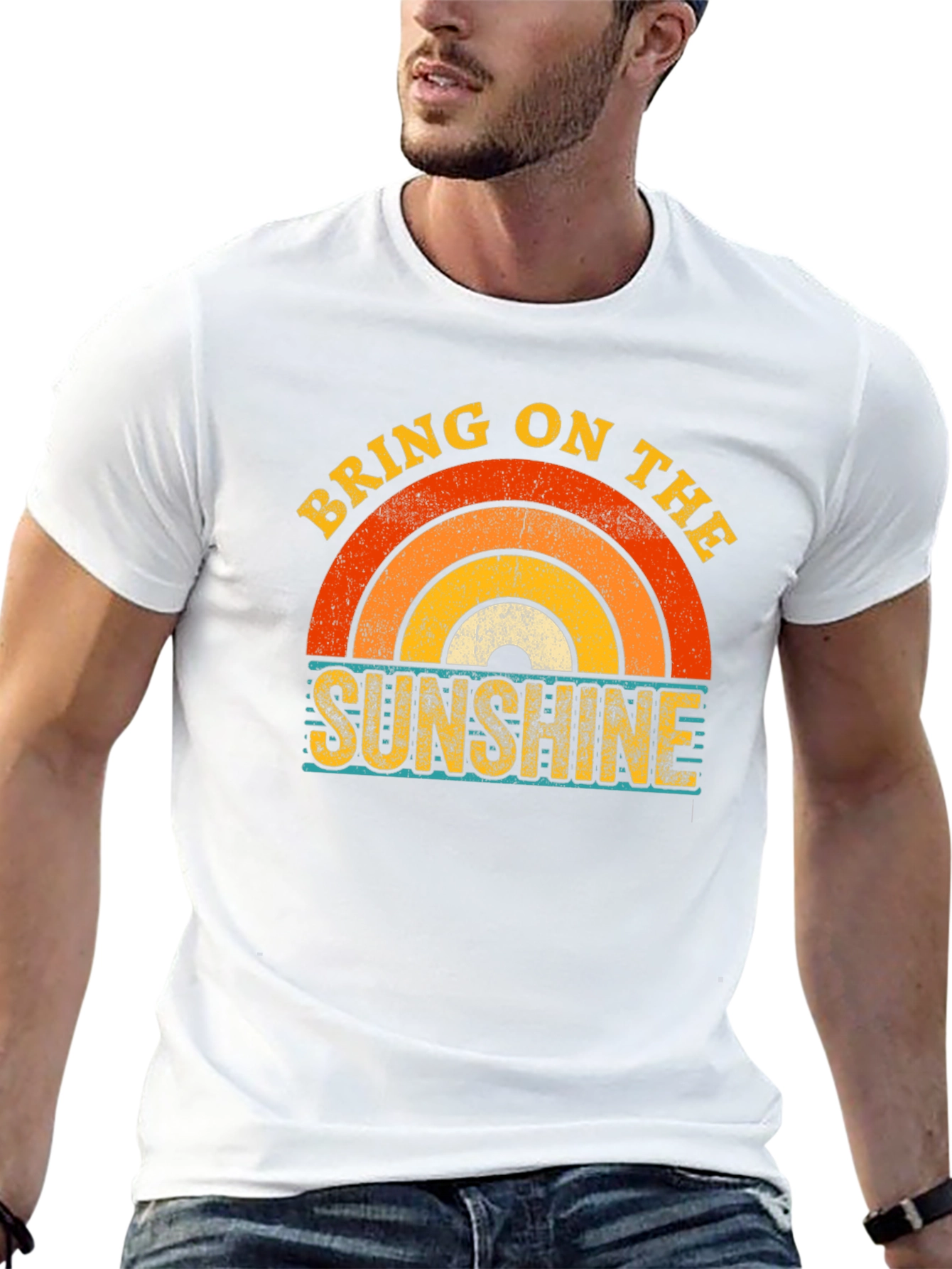 Black Bring On The Sunshine Graphic Tee view 13