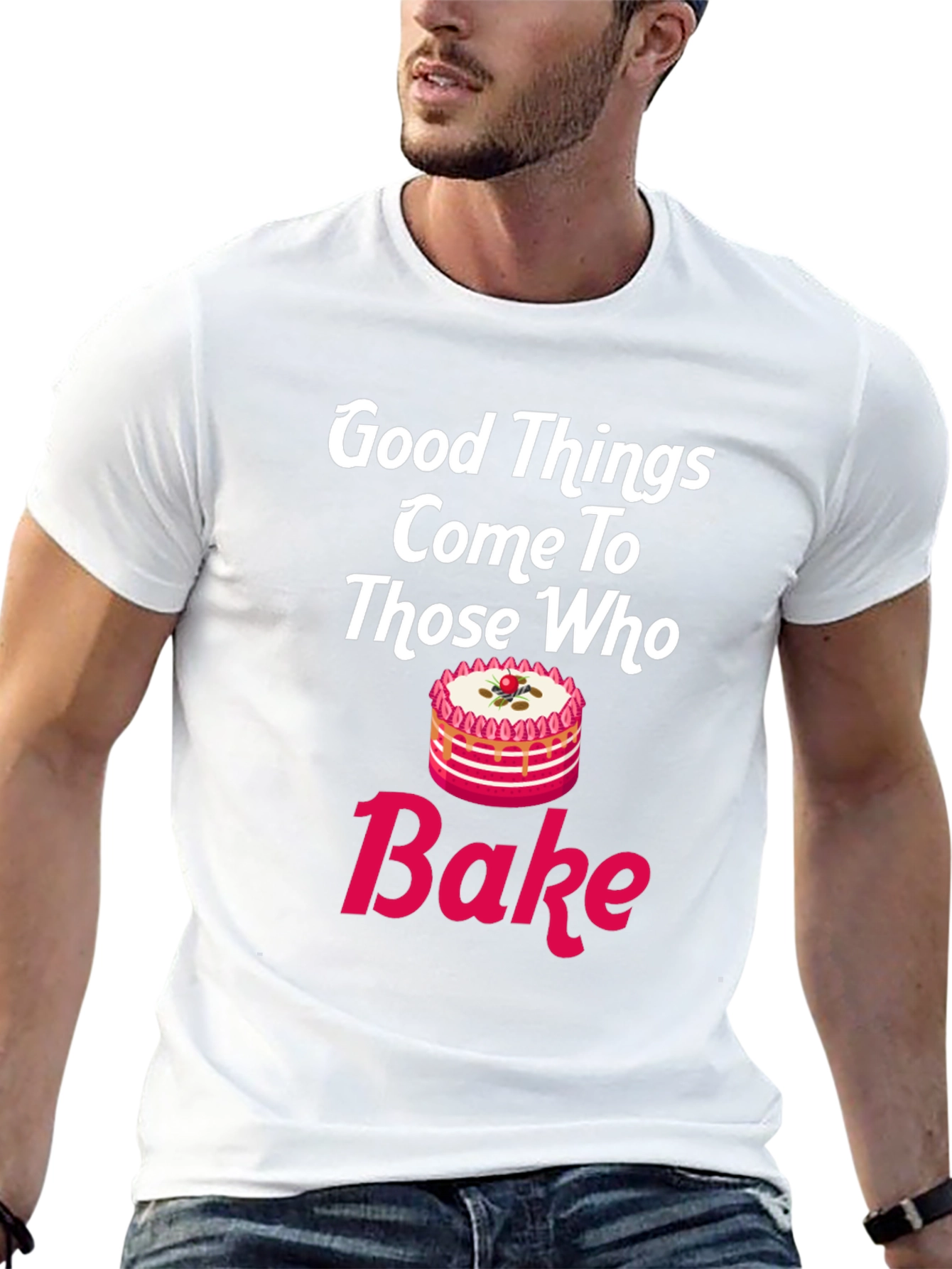 Black Good Things Come To Those Who Bake T-Shirt view 13