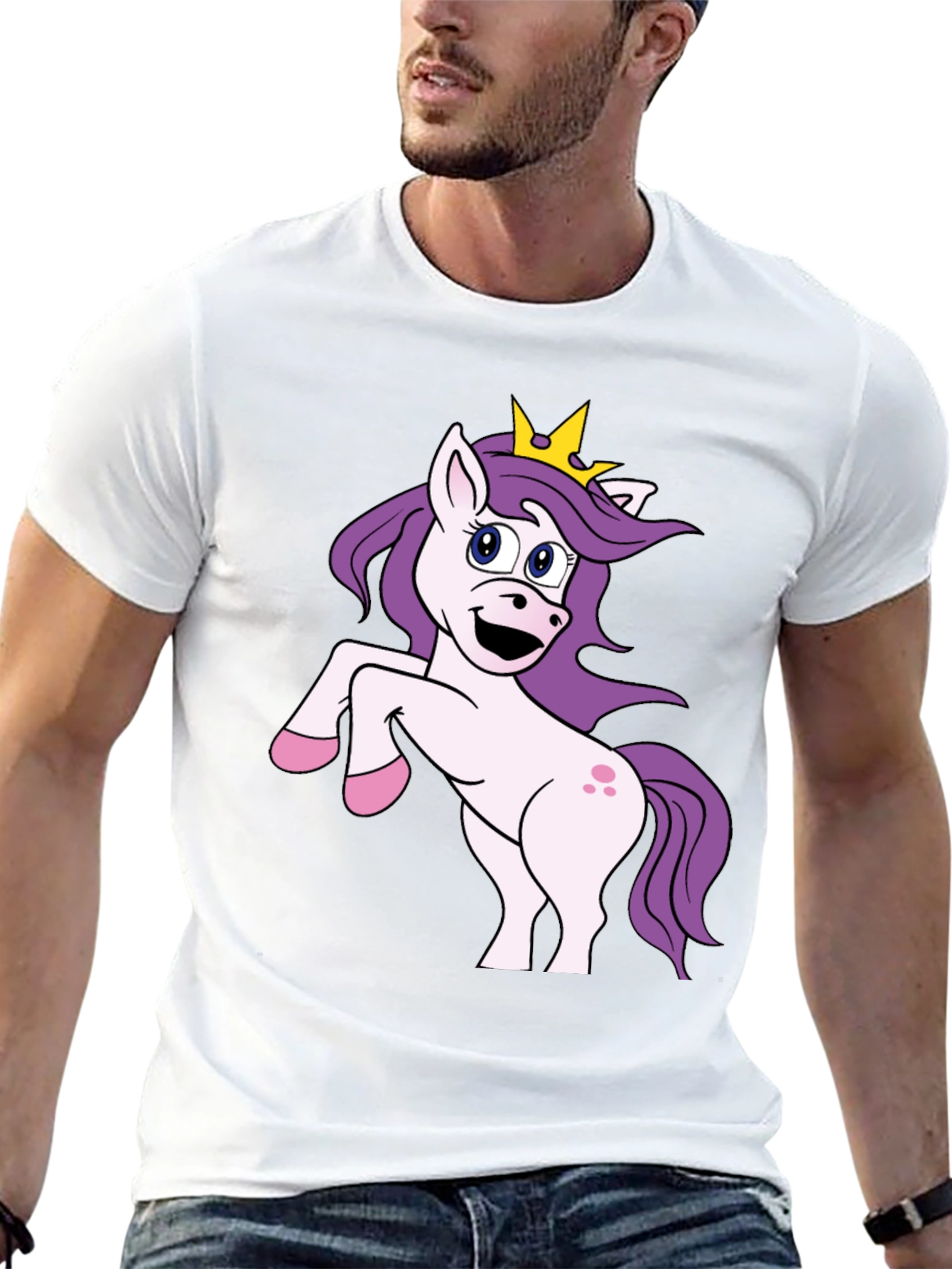 Black Unicorn Graphic Black T-Shirt view 13