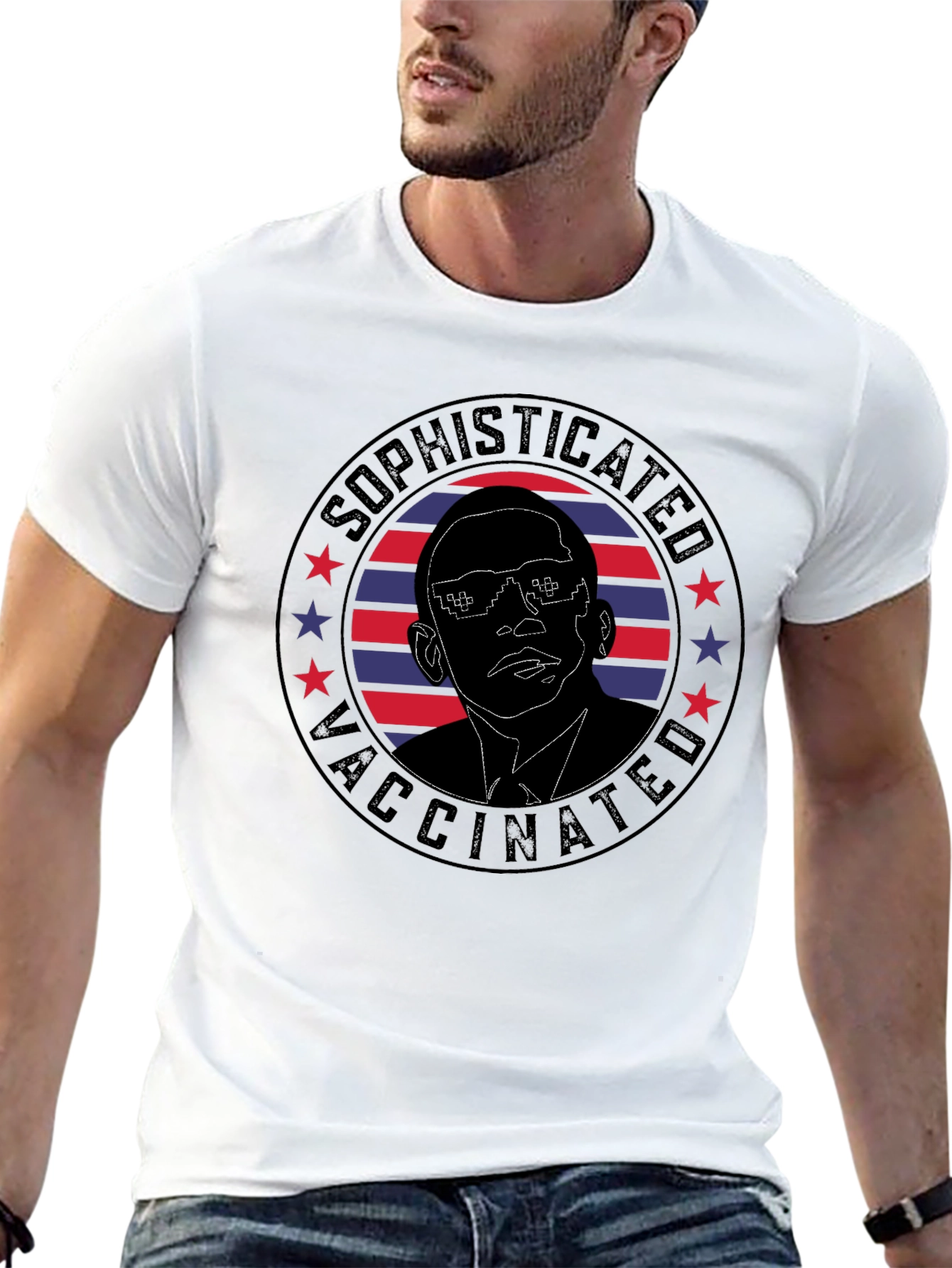 Sophisticated Vaccinated Graphic T-Shirt - 13