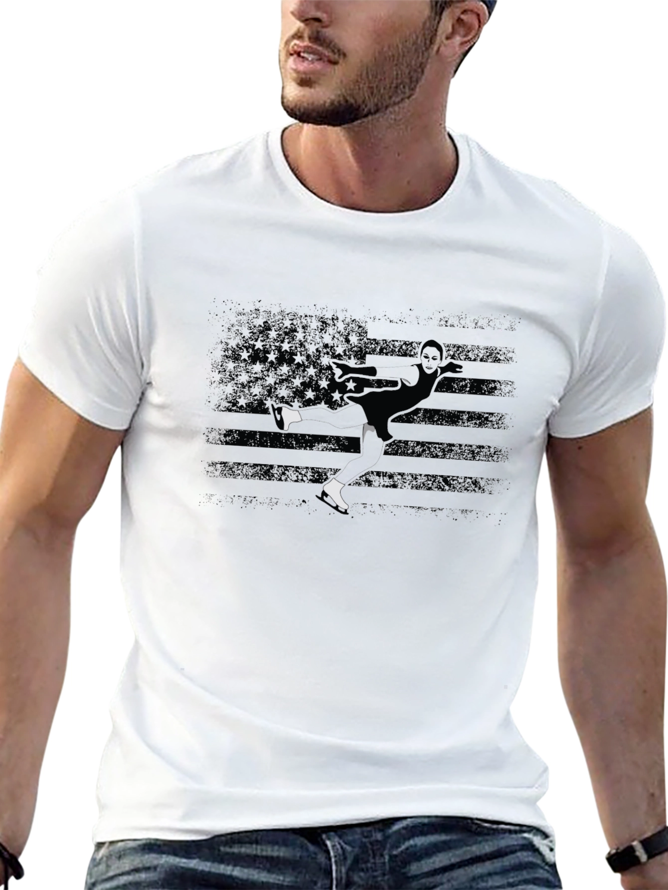Black Patriotic Martial Arts T-Shirt view 13