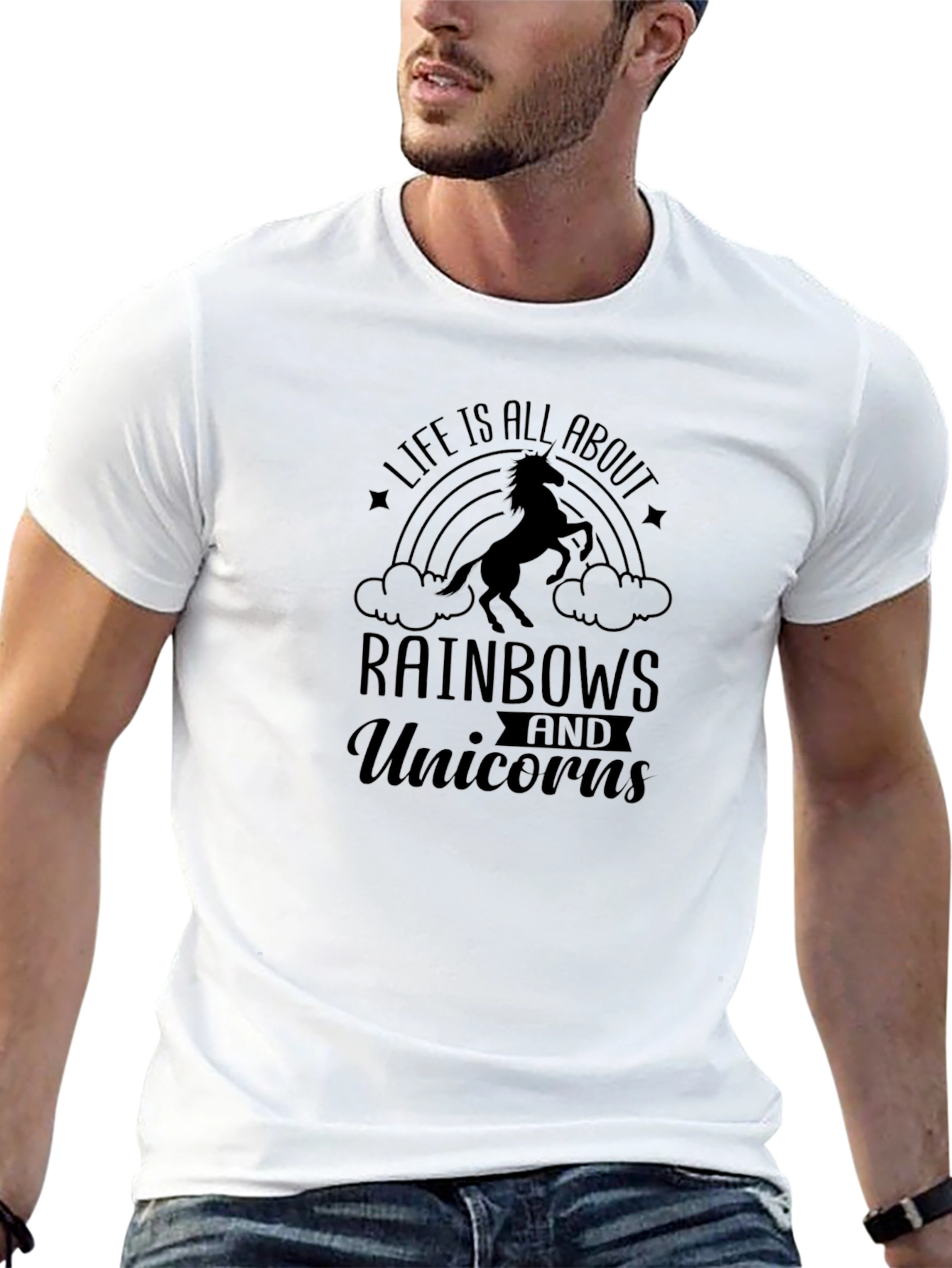 Black Life is All About Rainbows and Unicorns T-Shirt view 13