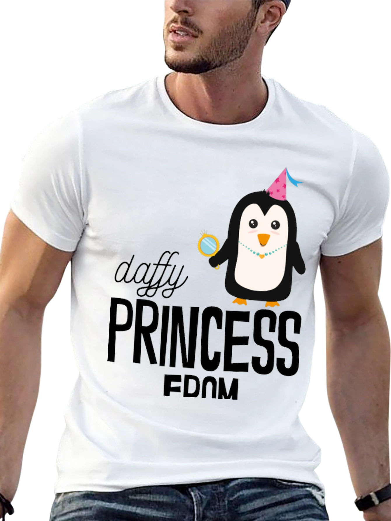 Black Daffy Princess Dom T-Shirt - Black Graphic Tee view 13