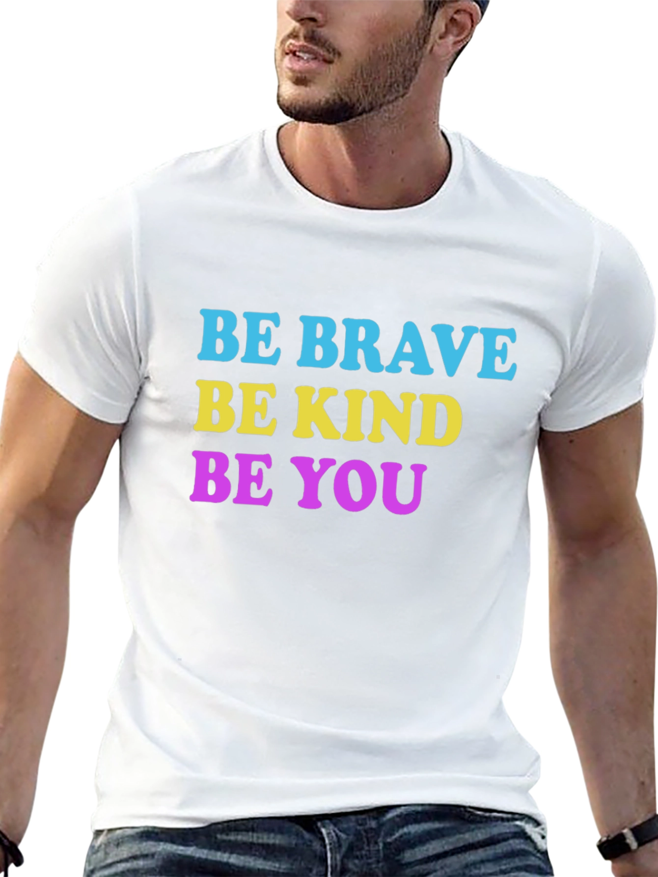 Black Be Brave, Be Kind, Be You T-Shirt view 13