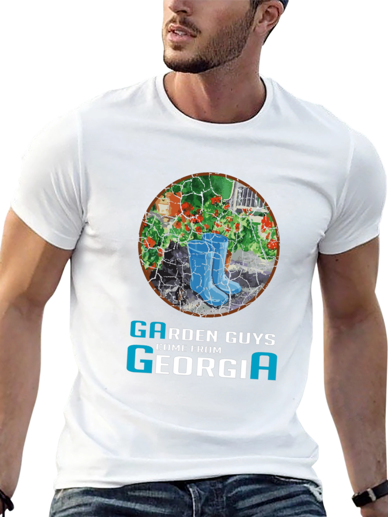 Black Garden Guys Georgia T-Shirt view 13