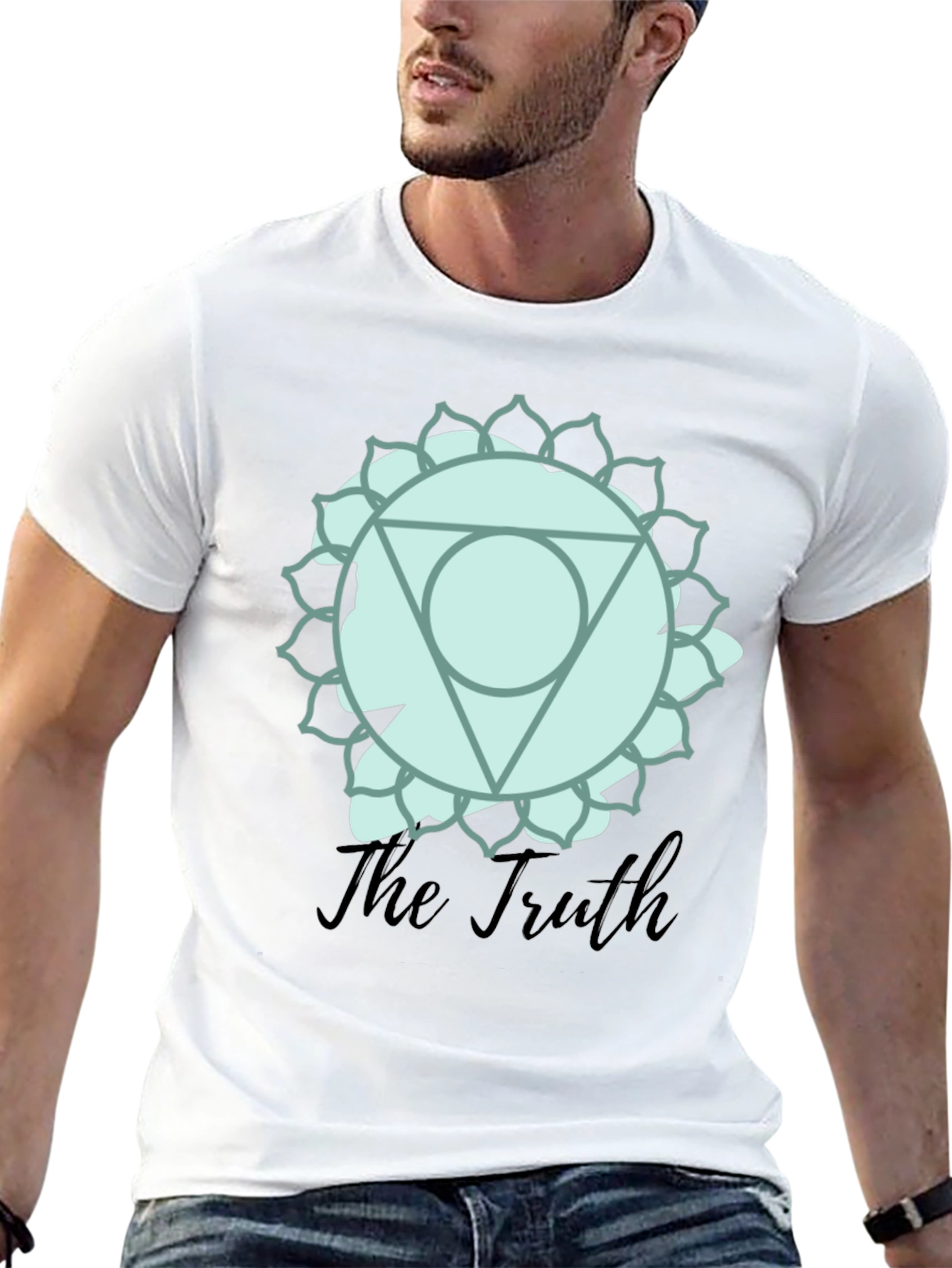Black Truth Chakra Graphic T-Shirt - Mens Black Tee view 13