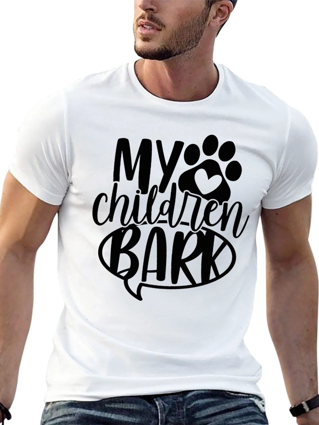 Black My Children Bark T-Shirt - Dog Lover Tee view 13
