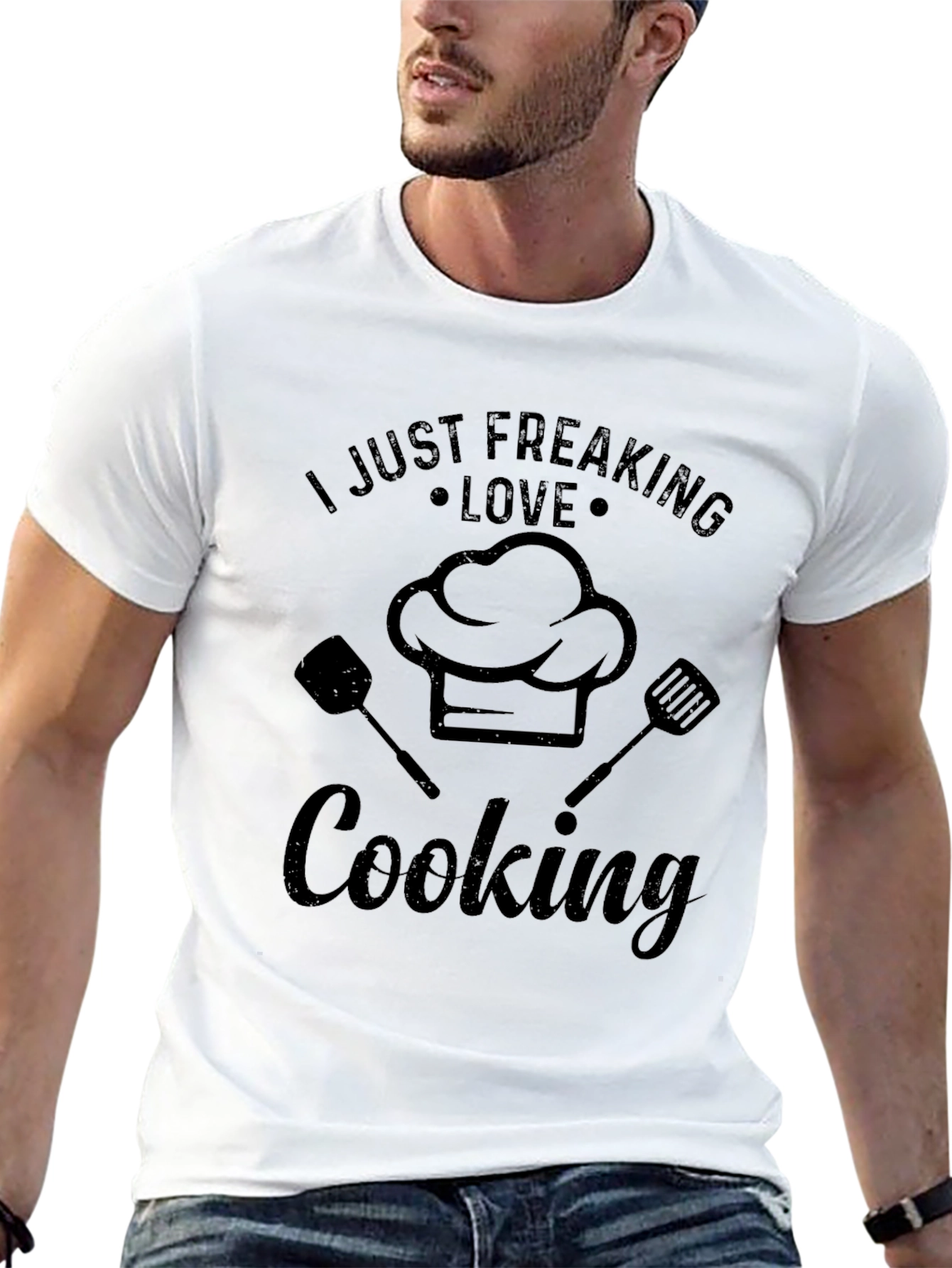 Black Funny Cooking Lover's Graphic T-Shirt view 13