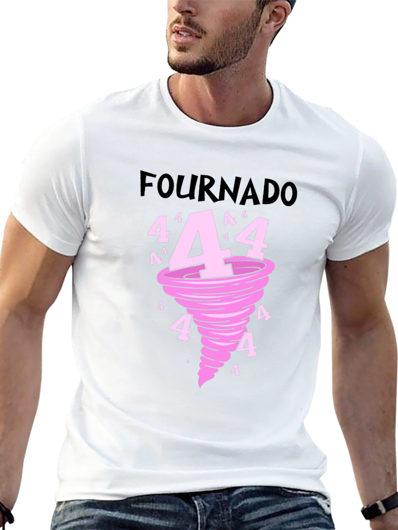 Black Fournado Black Graphic Tee view 13