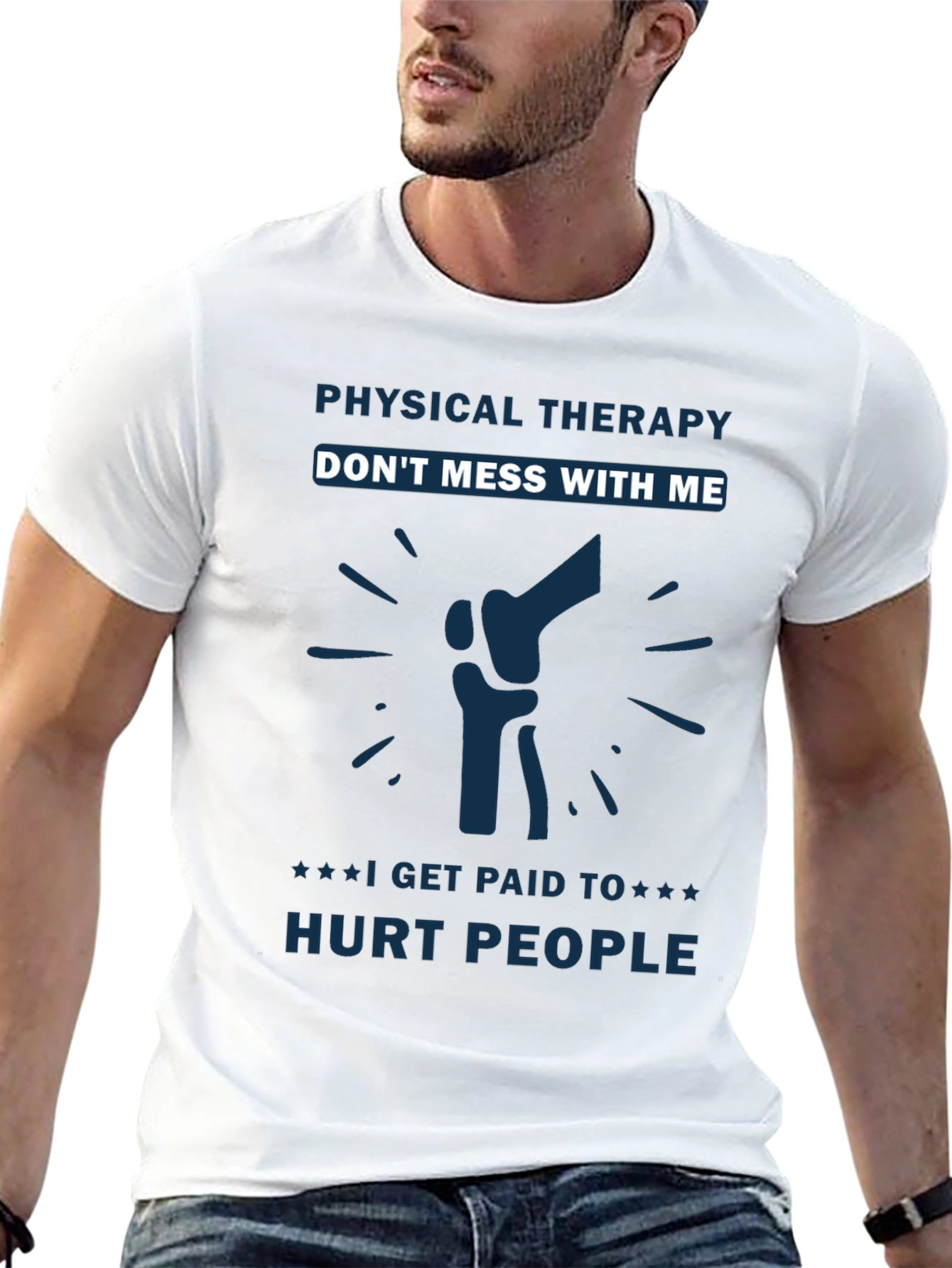 Black Physical Therapy - Don't Mess With Me T-Shirt view 13