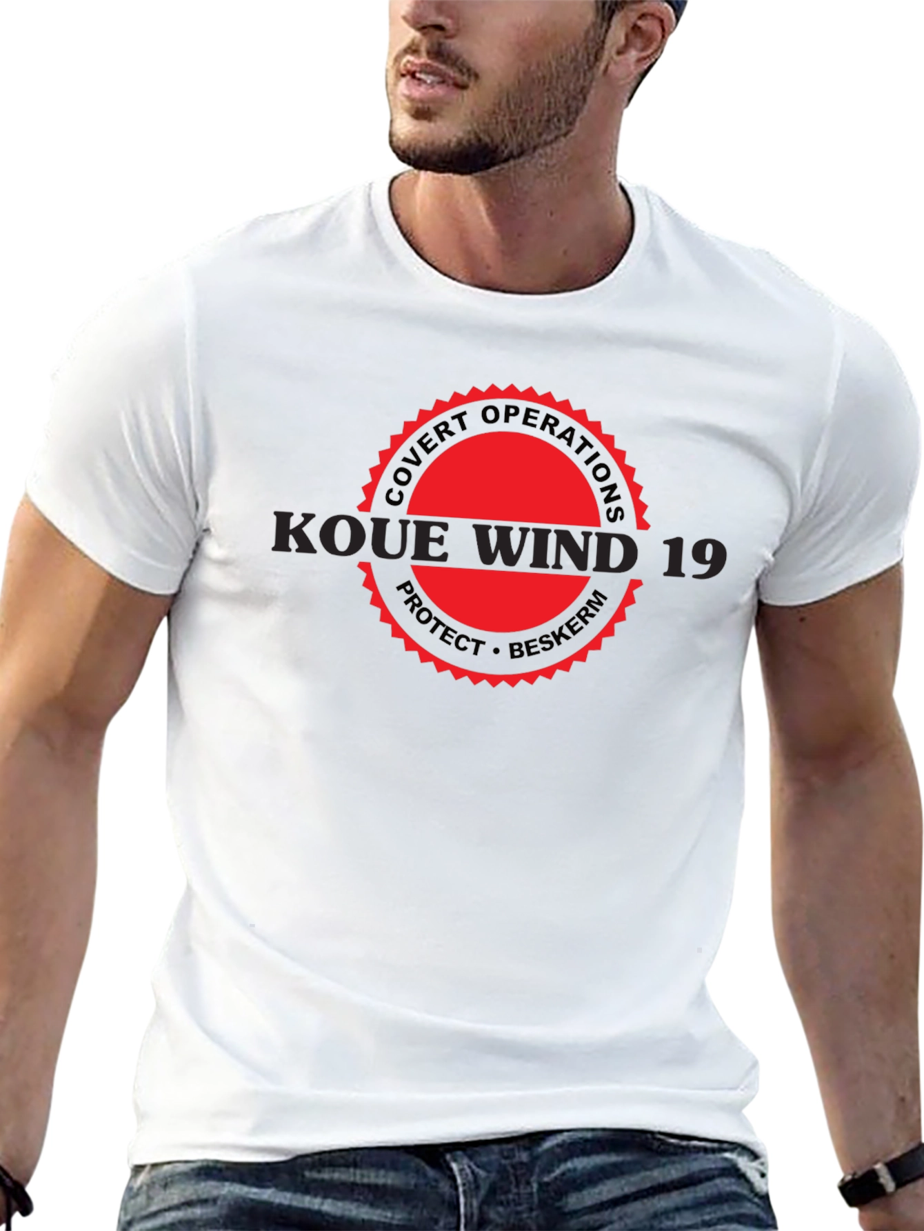 Black Koue Wind 19 Graphic Tee - Covert Operations T-Shirt view 13