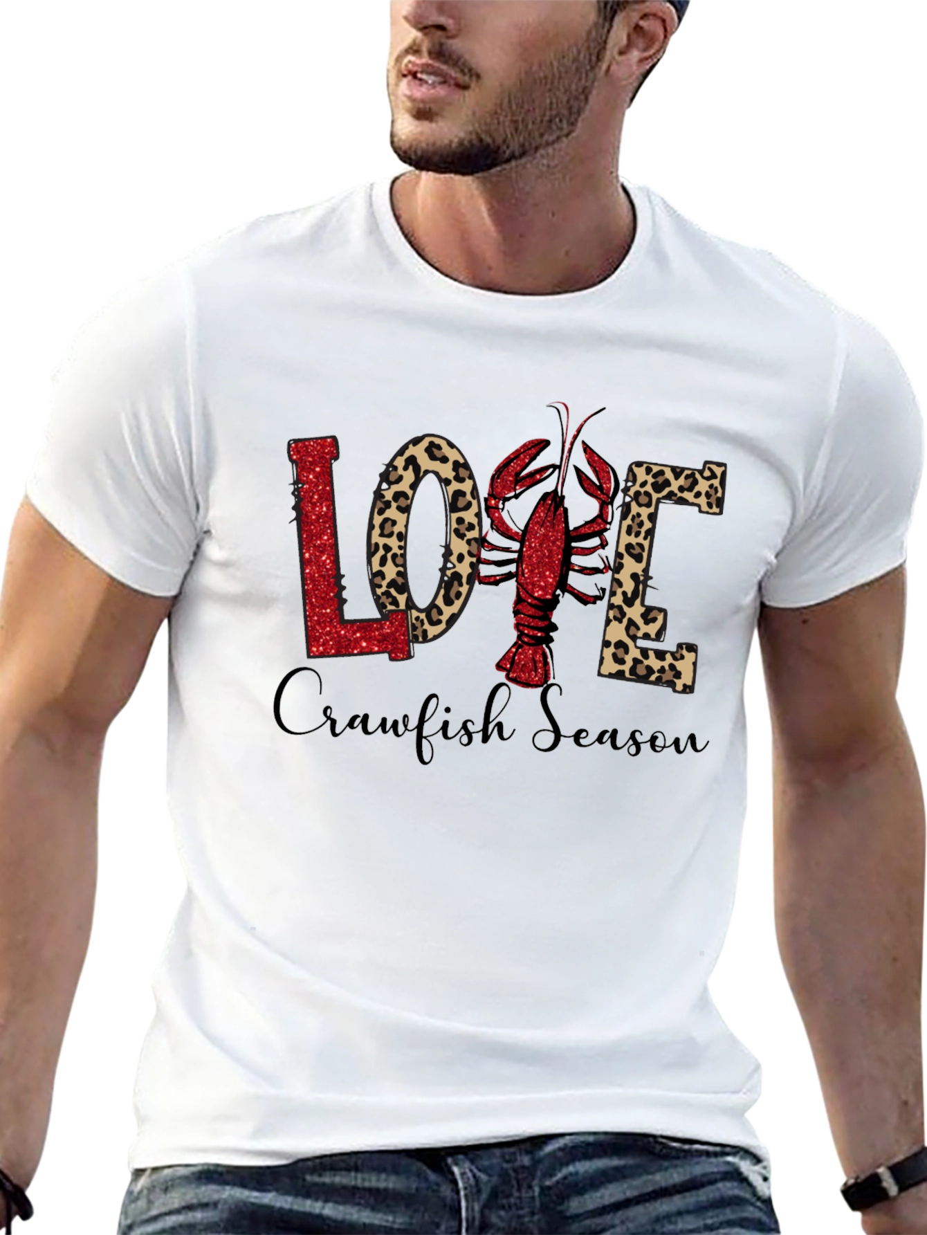 Black Crawfish Season Love Graphic Tee view 13