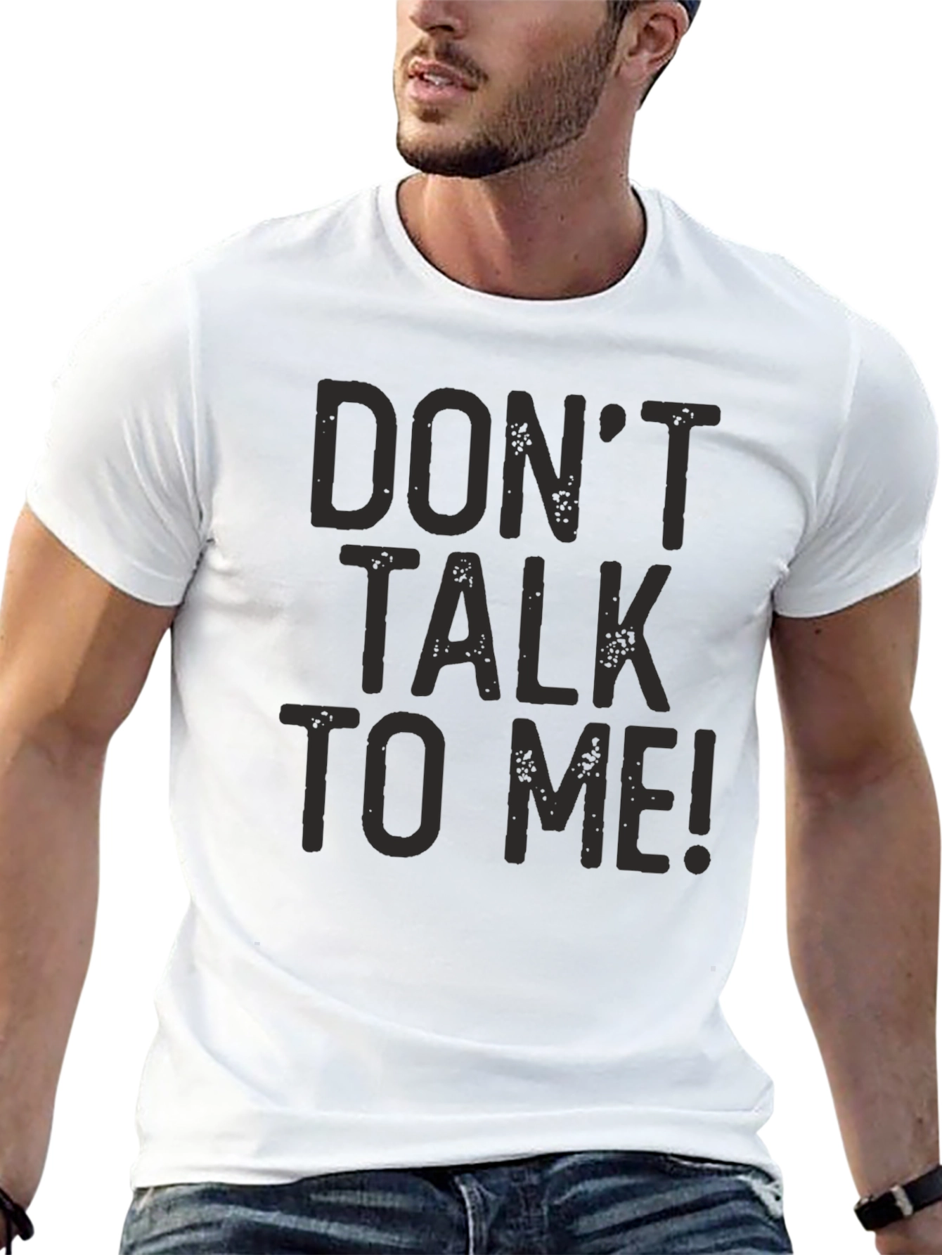 Black Don't Talk To Me! Graphic Print Tee view 13