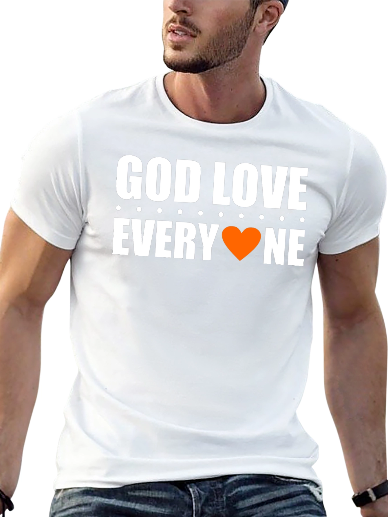 Black God Love Everyone T-Shirt - Graphic Tee view 13
