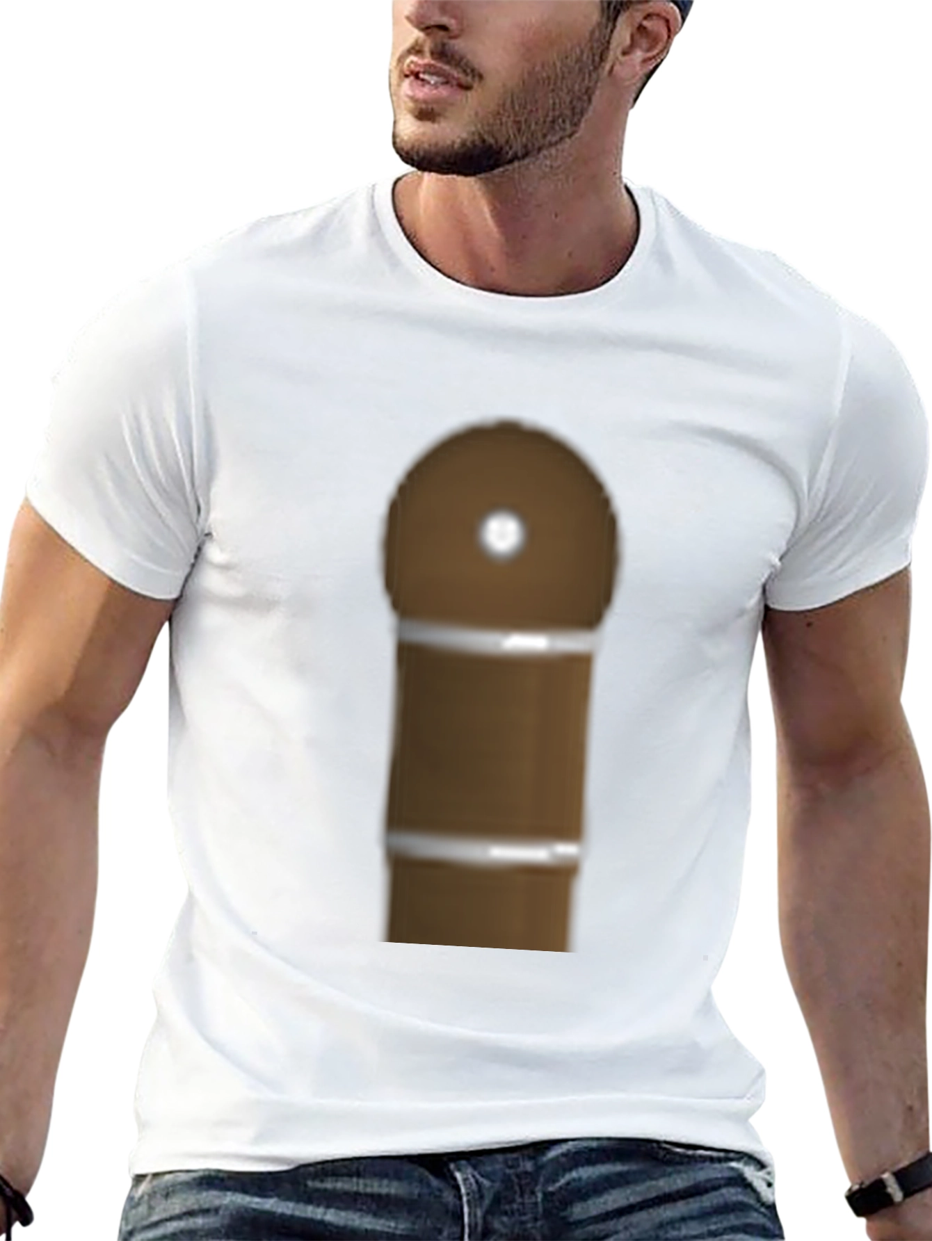 Black Novelty Brown Cigar Graphic T-Shirt view 13