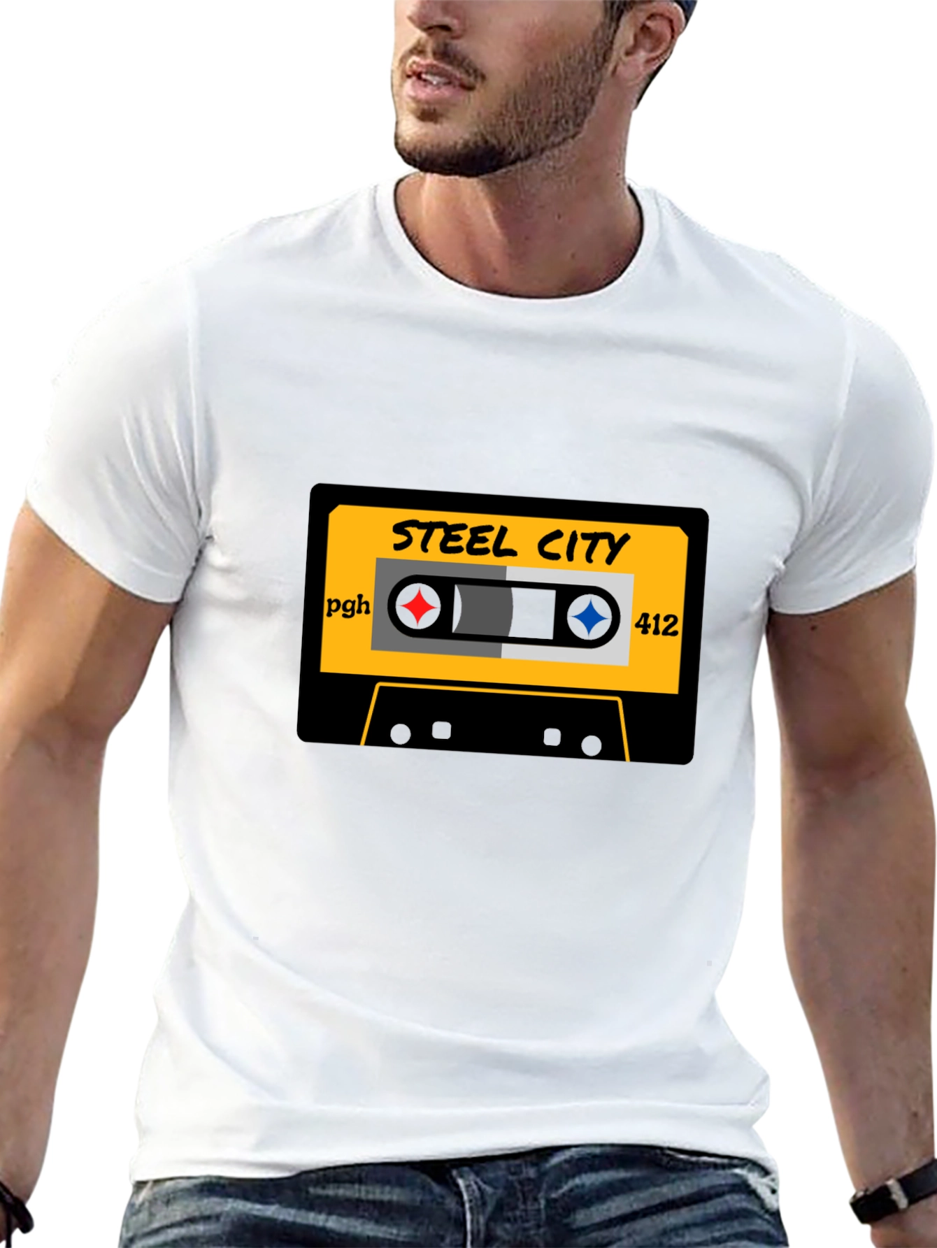 Steel City Cassette Tape Graphic Tee - 13