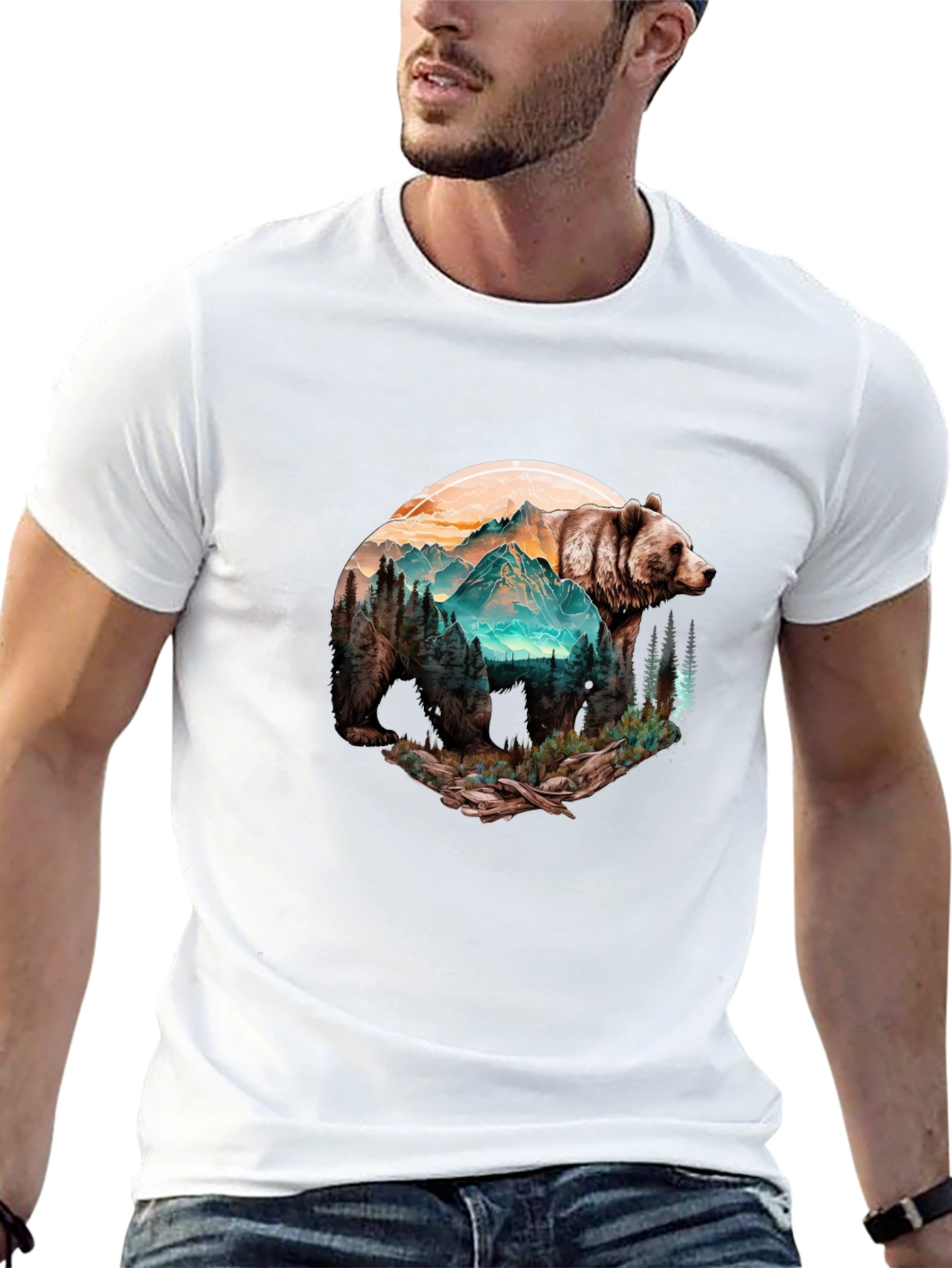 Bear Mountain Graphic Black T-Shirt - 13