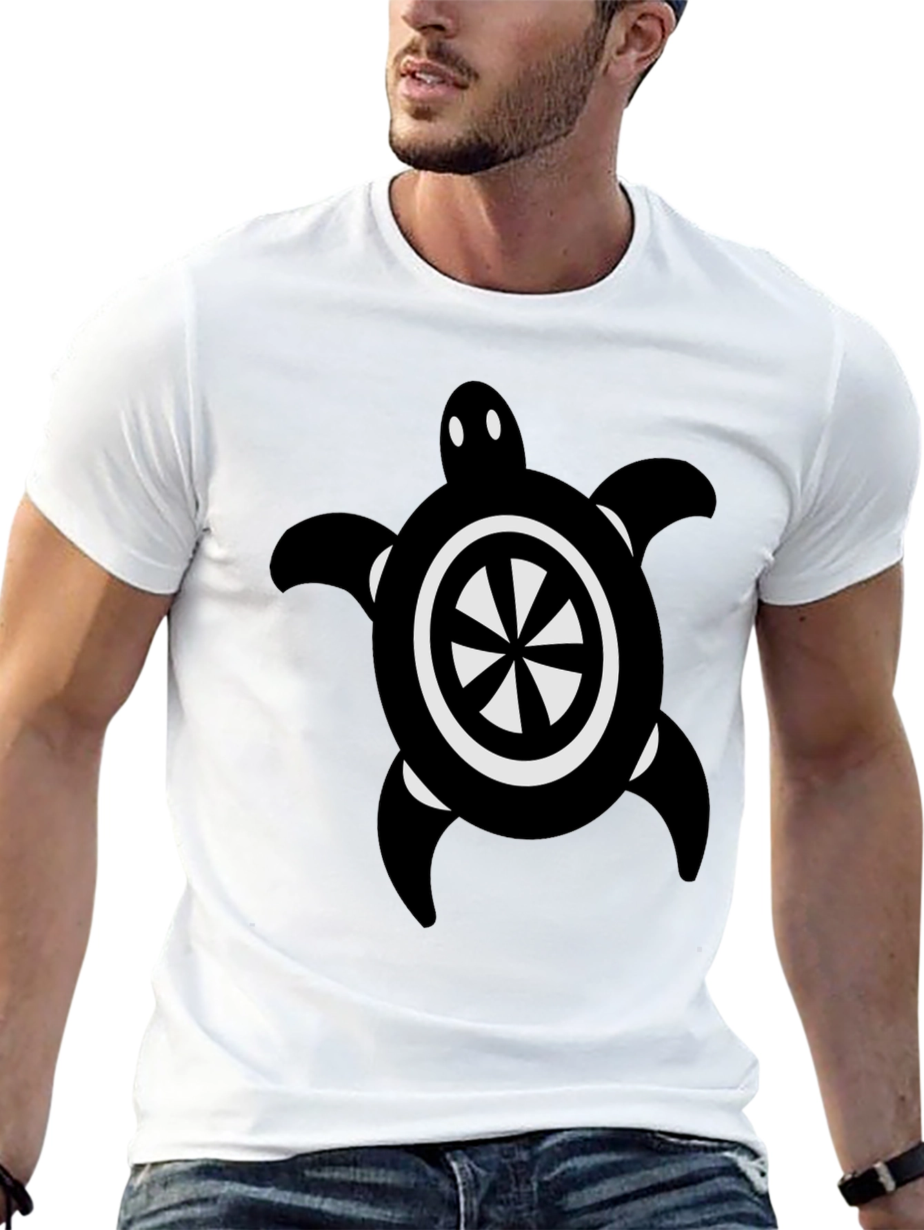 Black Black Turtle Graphic Tee view 13