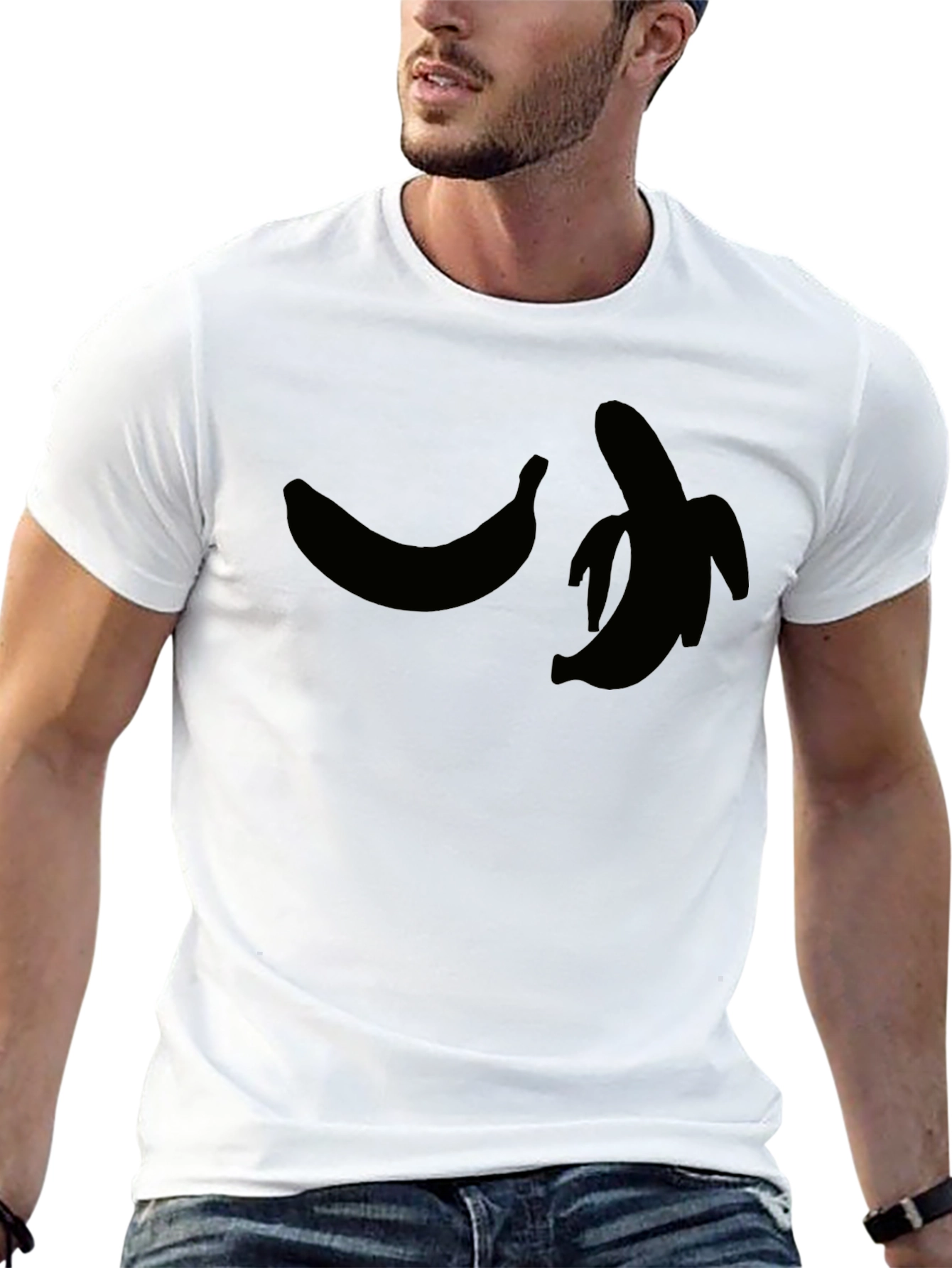 Black Banana Graphic Black T-Shirt view 13