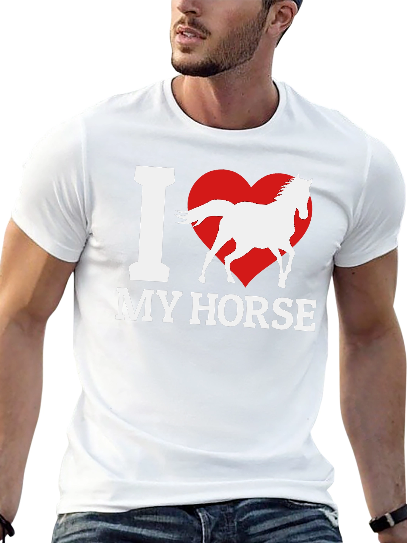 Black I Heart My Horse T-Shirt - Stylish Equestrian Tee view 13