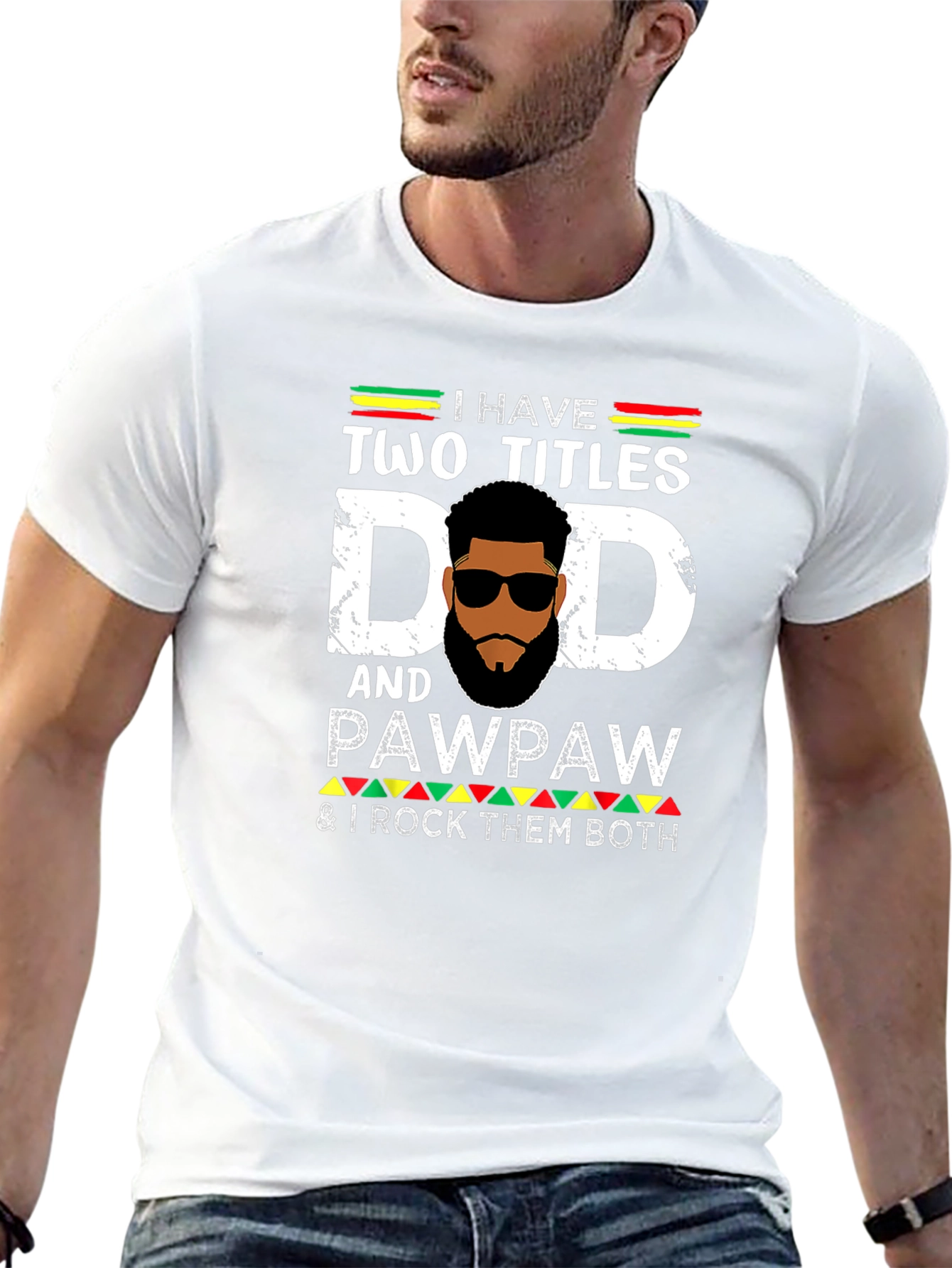 Black Dad and Pawpaw Graphic T-Shirt view 13