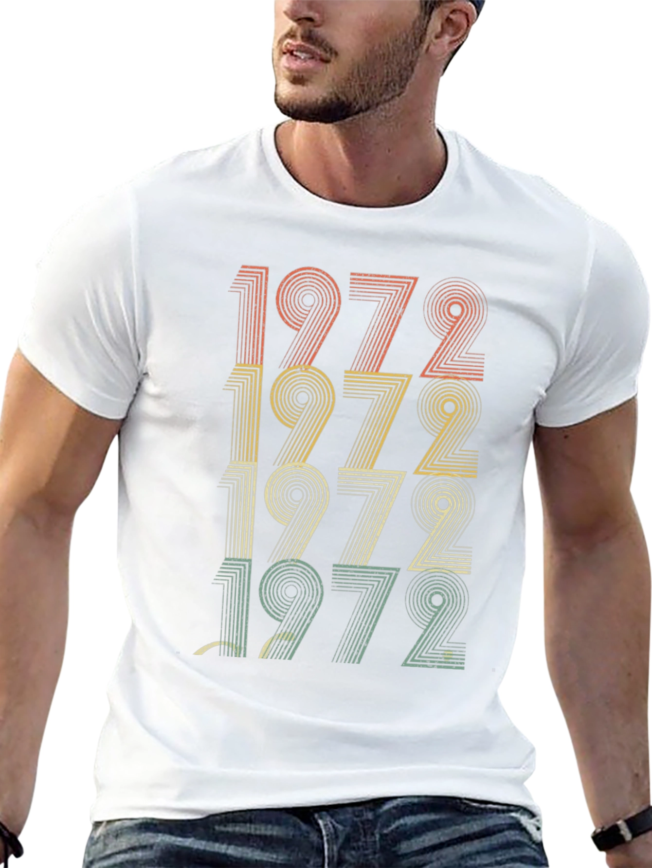 Black Vintage 1972 T-Shirt - Retro Birthday Tee view 13
