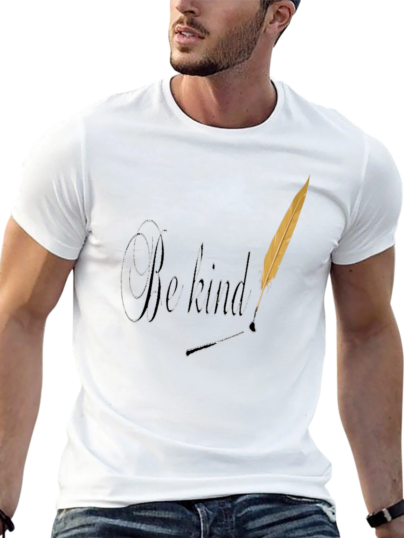 Black Be Kind T-Shirt - Stylish Inspirational Tee view 13