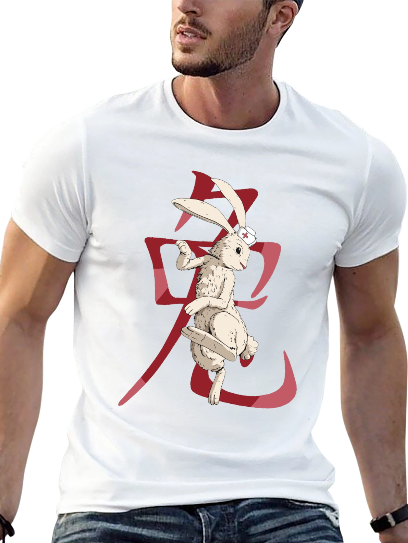 Black Rabbit Nurse Graphic Tee view 13