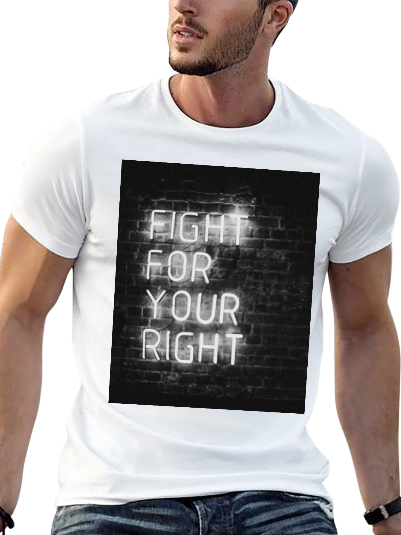 Black Fight For Your Right Tee view 13