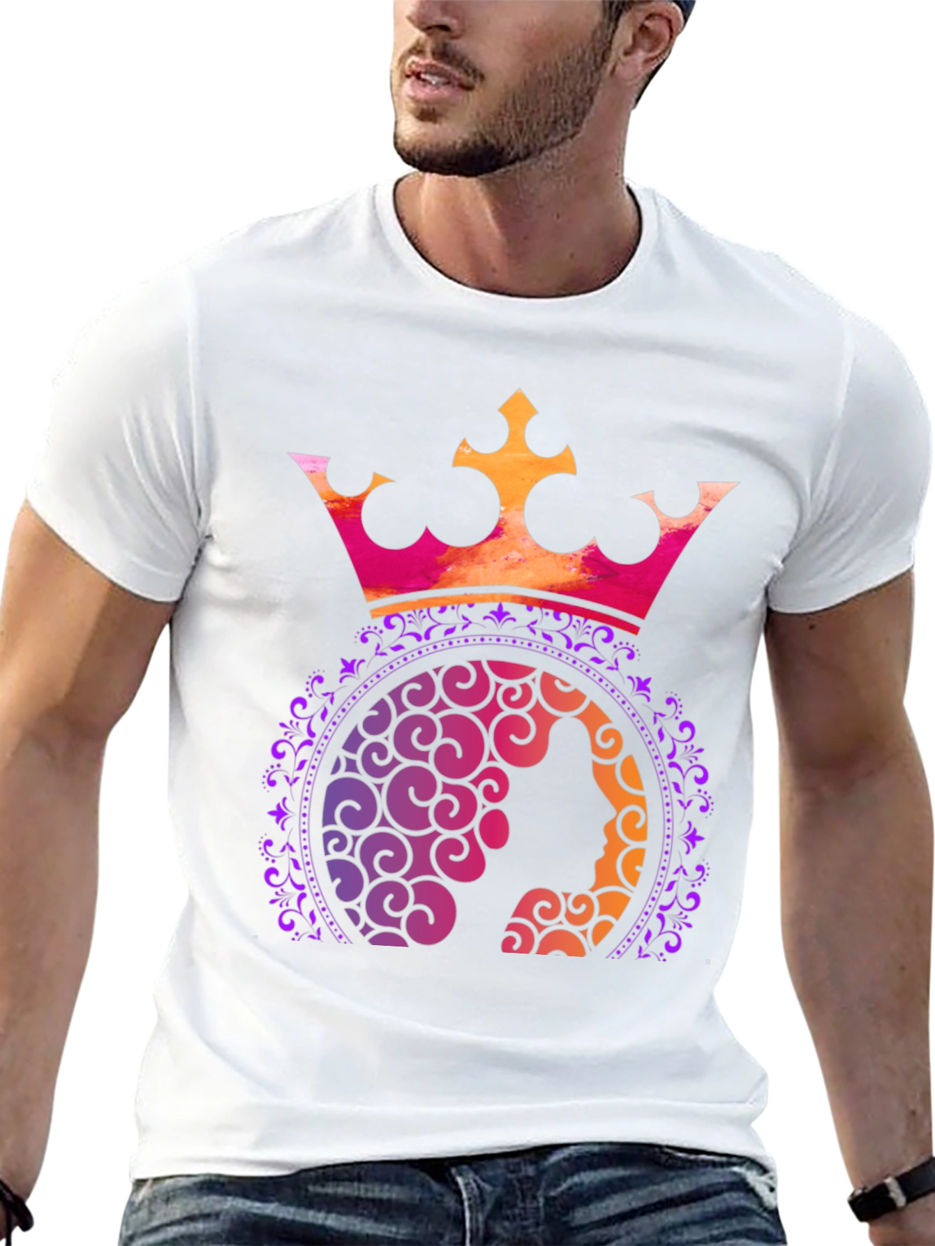 Black Queen Crown Graphic T-Shirt - Stylish Tee view 13