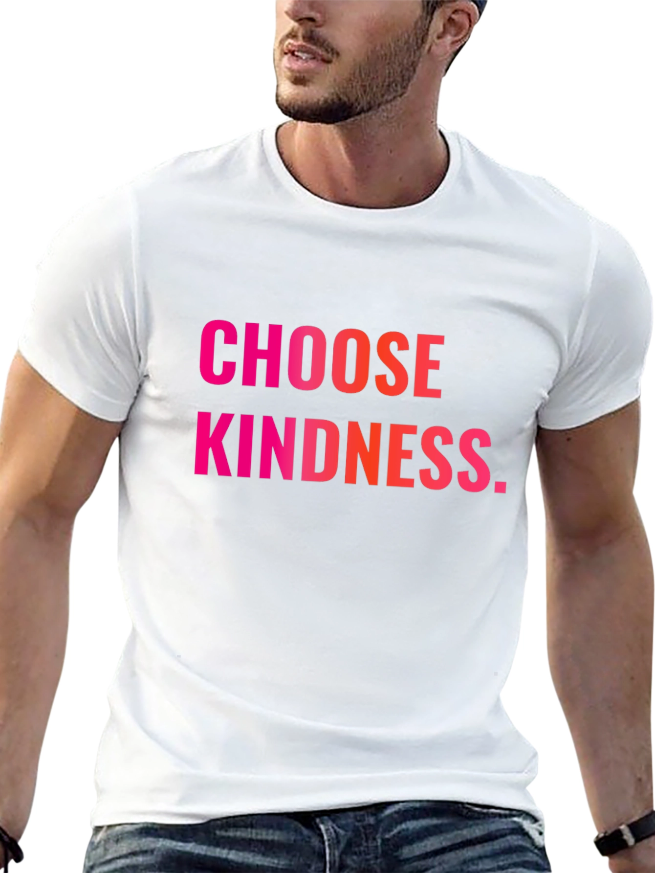 Black Choose Kindness Black Graphic T-Shirt view 13