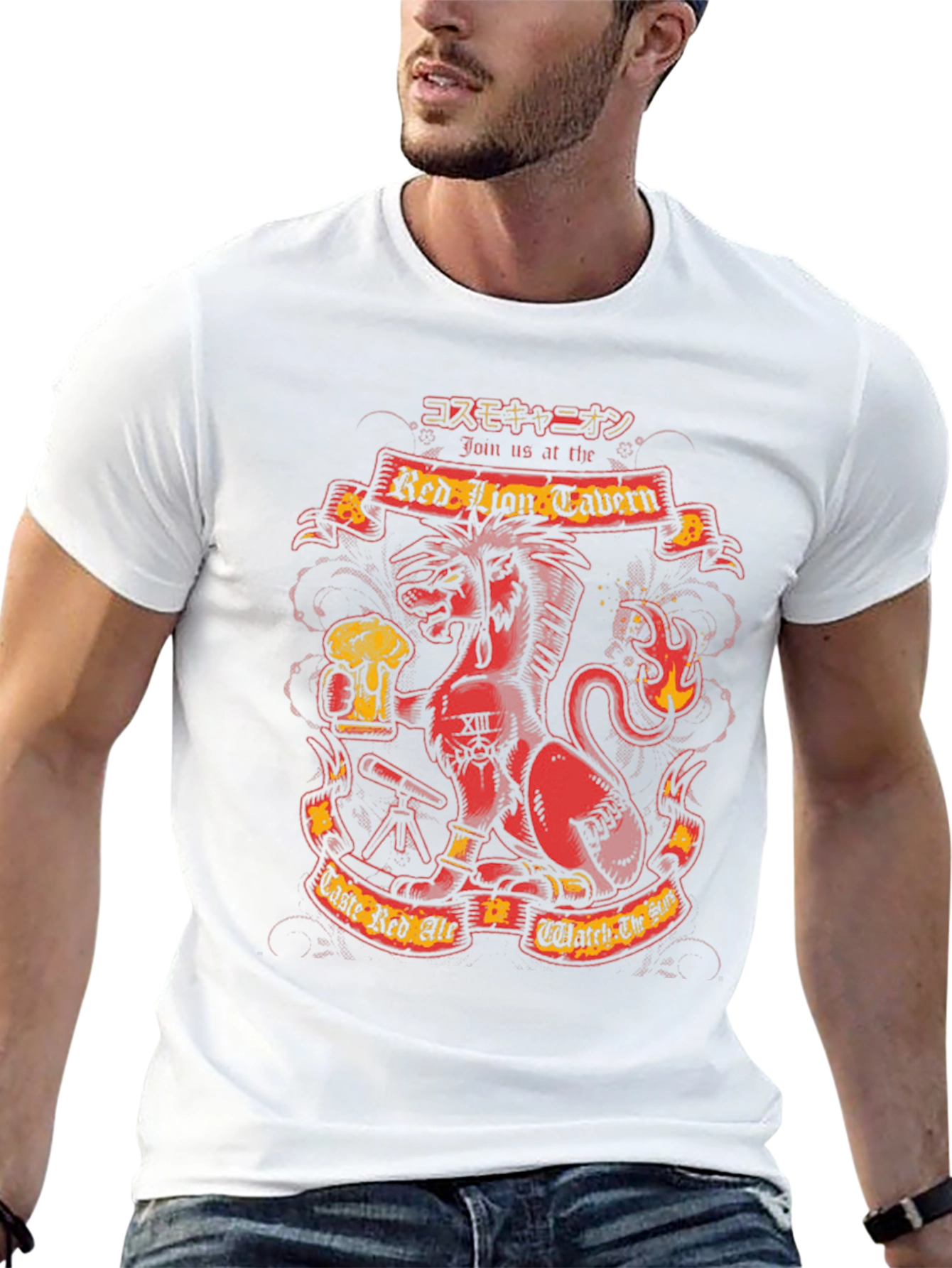 Black Red Lion Tavern Graphic Tee view 13
