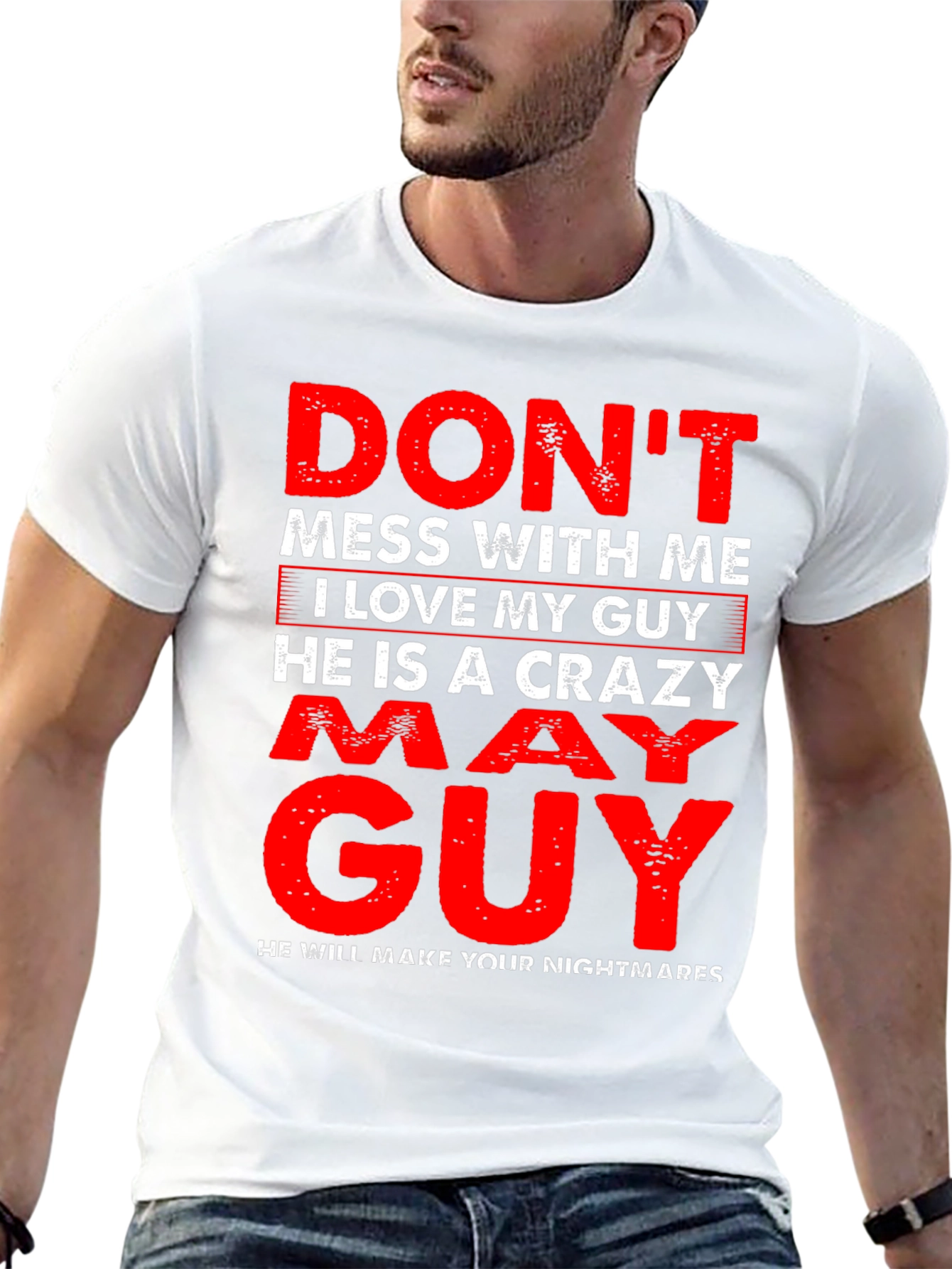 Black Don't Mess With Me May Guy T-Shirt view 13