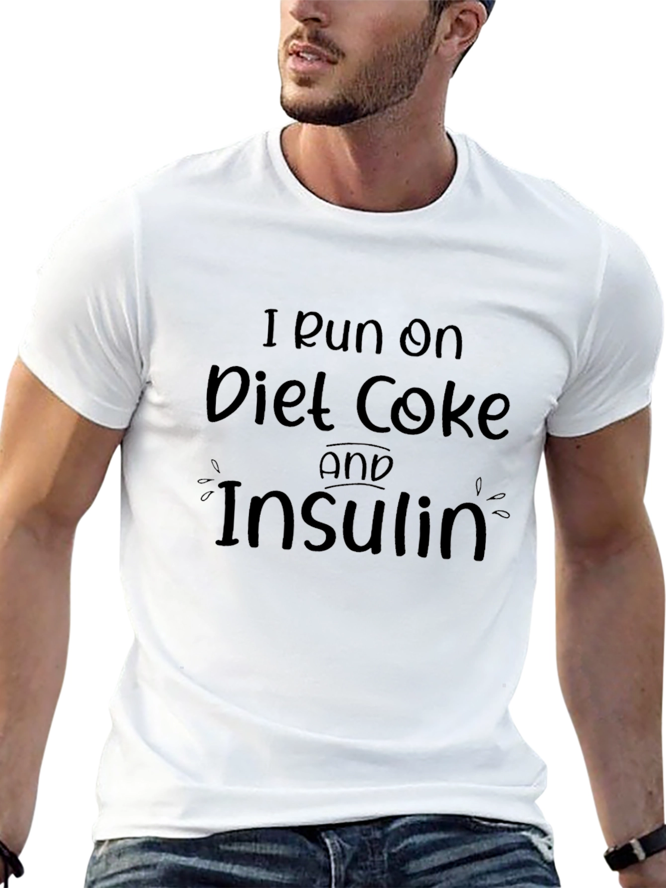 Black Diet Coke & Insulin Graphic Tee view 13