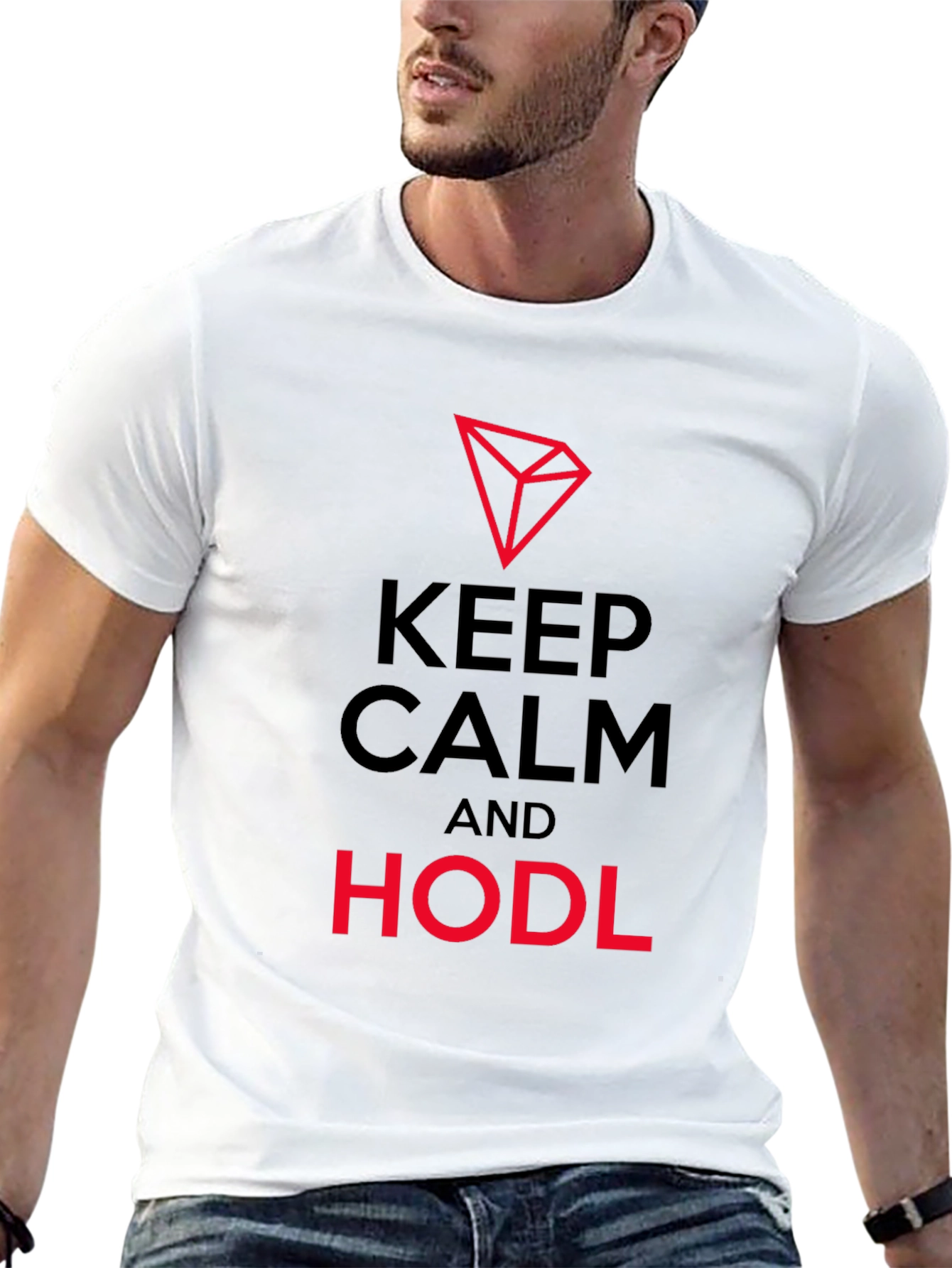 Keep Calm & HODL Black T-Shirt - Crypto Investor - 13