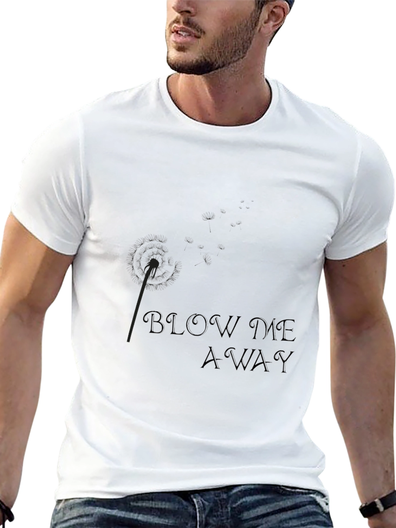 Black Blow Me Away Black Graphic Tee view 13