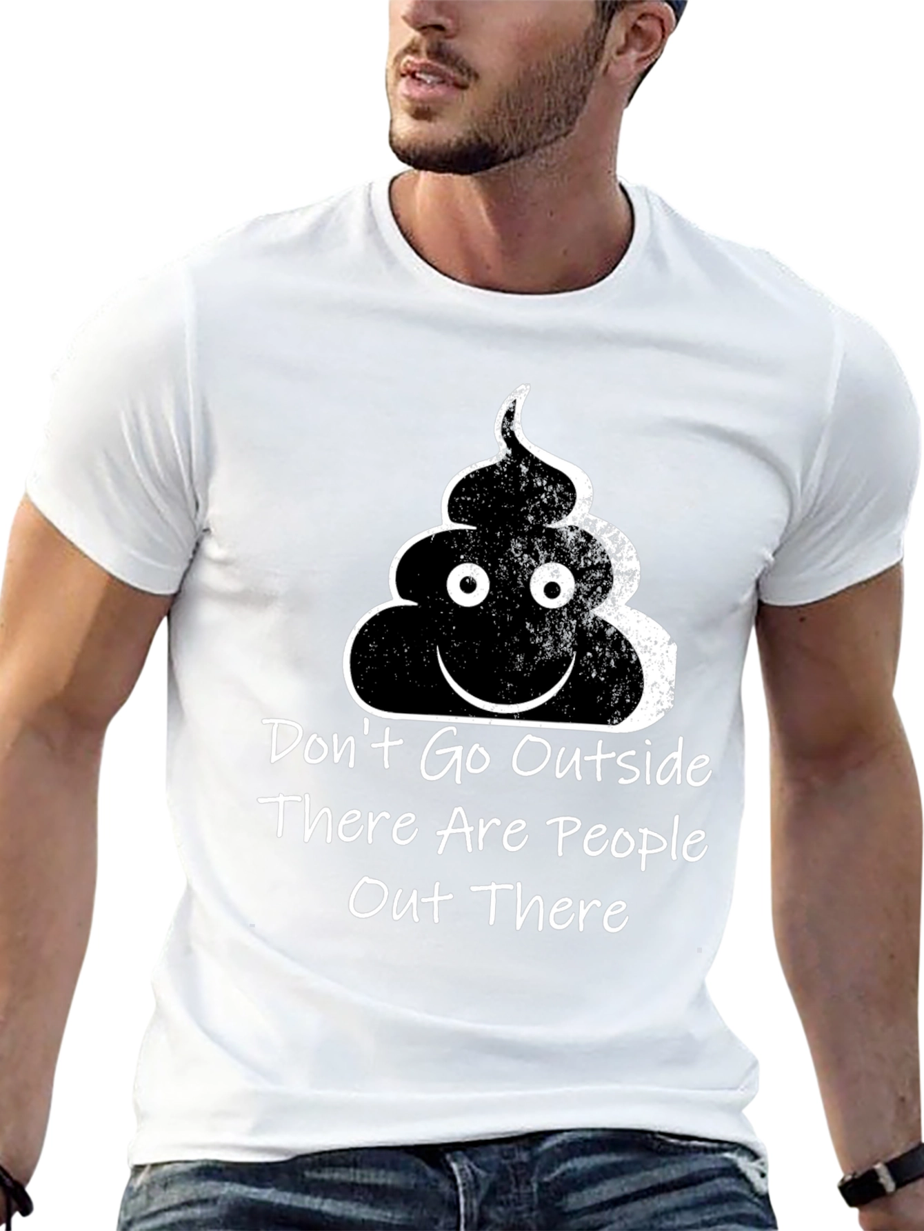 Black Don't Go Outside T-Shirt Funny Social Graphic Tee view 13