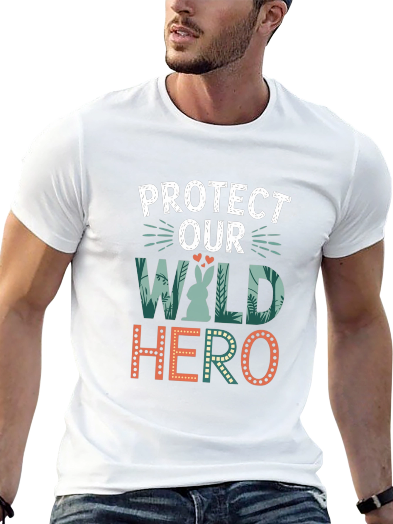 Black Protect Our Wild Hero Graphic Tee view 13